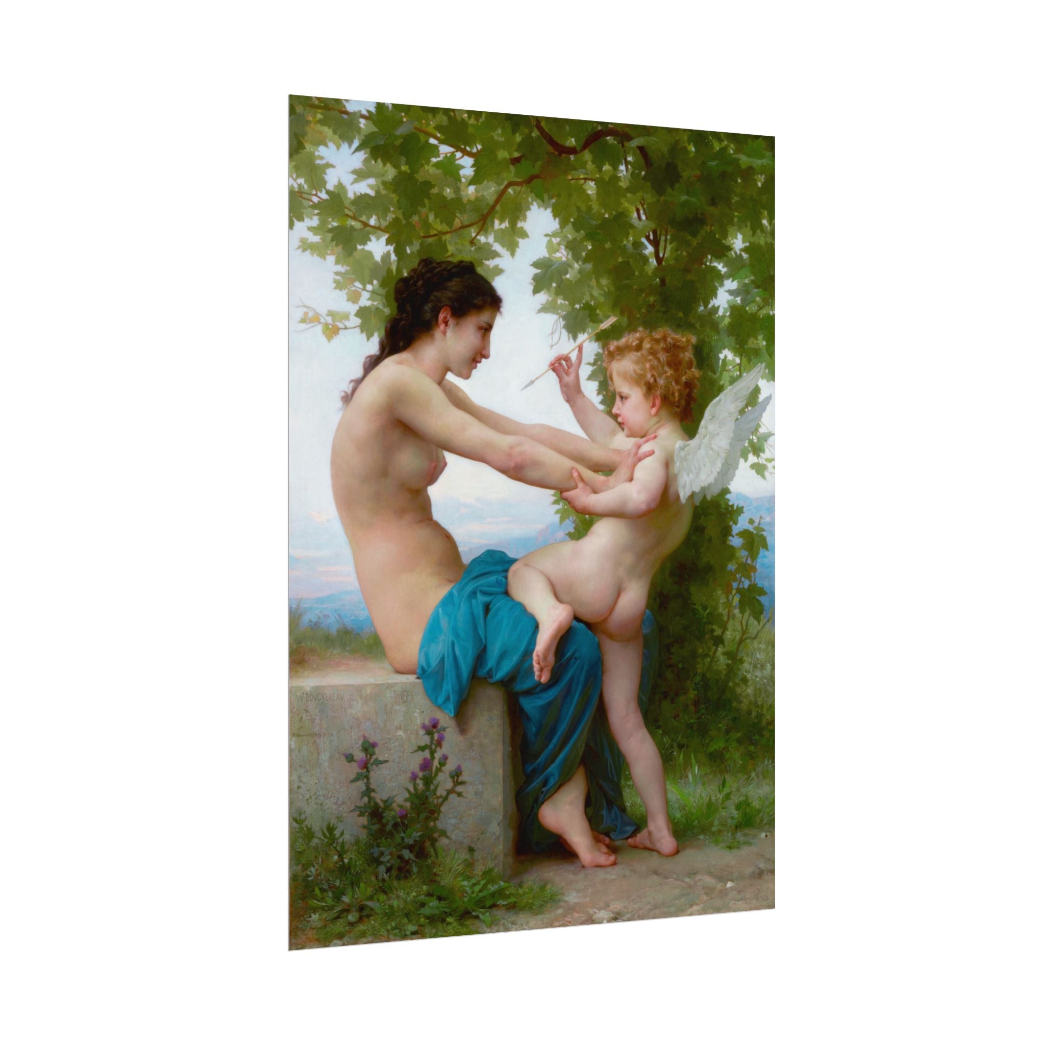 poster-print-girl-defending-herself-against-eros-bouguereau-living-room-decor-love-wall-art-eros-poster-art-romantic-painting