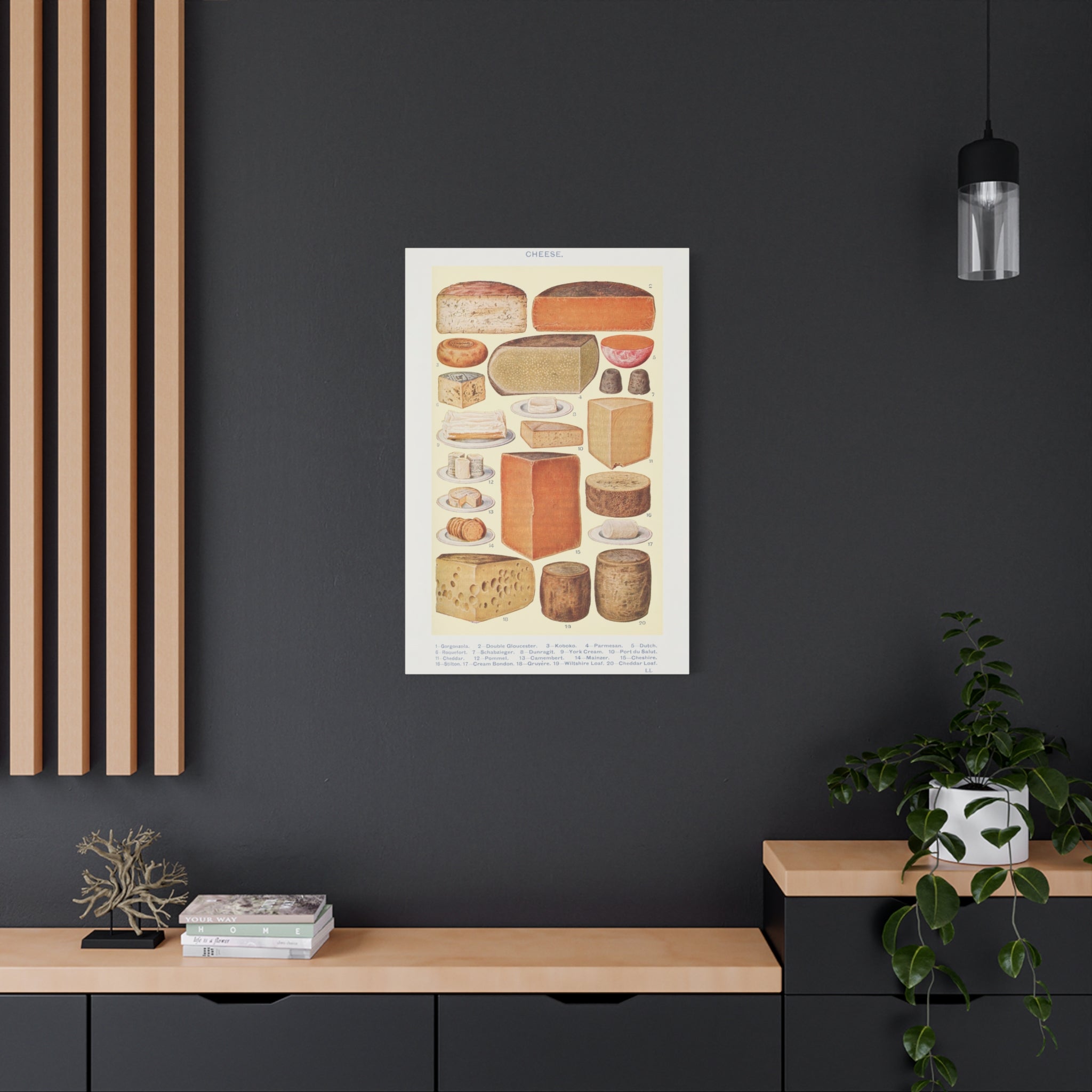 canvas-print-cheese-table-wall-art-gorgonzola-double-gloucester-koboko-parmesan-kitchen-decor-stretched-matte-canvas-vintage