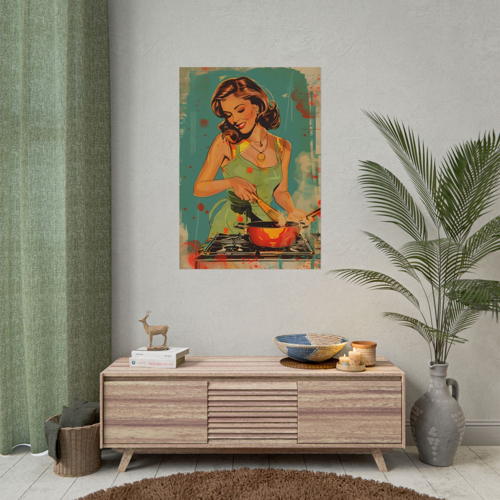 vintage-pin-up-girl-poster-print-vintage-Poster-wall-art-housewife-retro-pinup-poster-pin-up-illustration-home-decor-wall-han