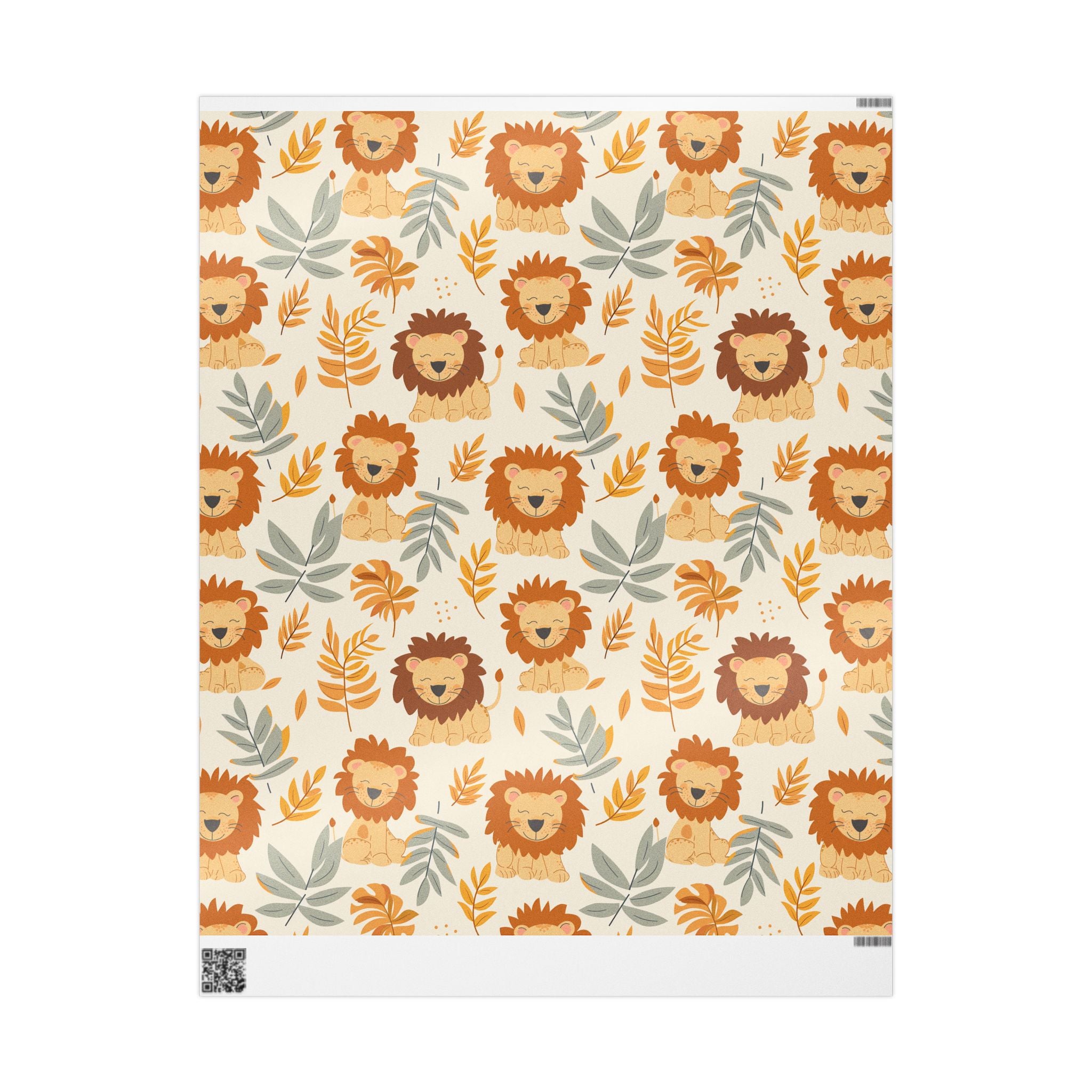 cut-lion-jungle-party-gift-wrap-paper-for-birthdays-and-holidays-30x72-inch-fun-wrapping-sheets-baby-gift-wrap-celebratory-1