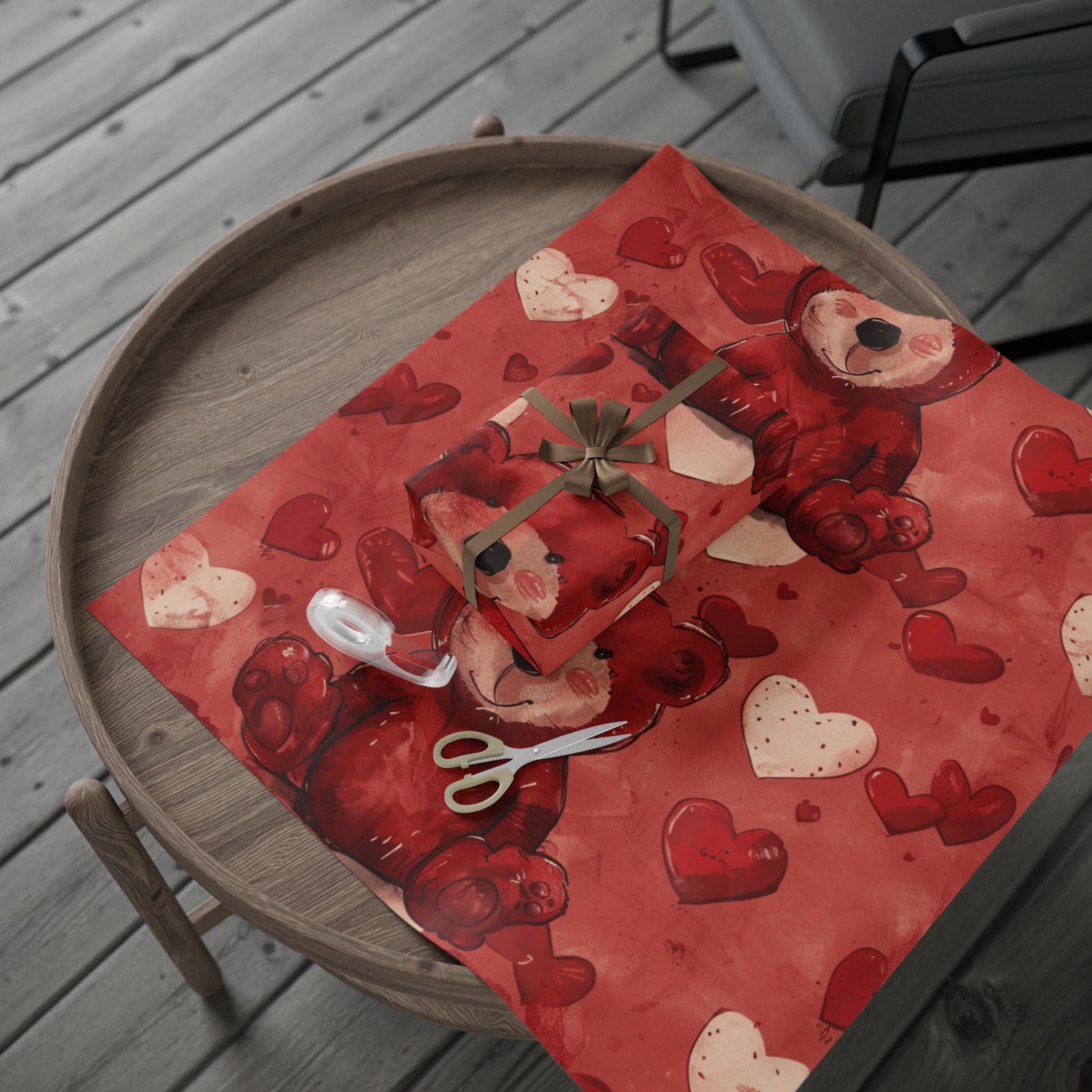 valentine-wrapping-papers-pink-teddy-bear-v-day-gift-wrap-holiday-present-accessories-love-theme-packaging-romantic-giftwrap-