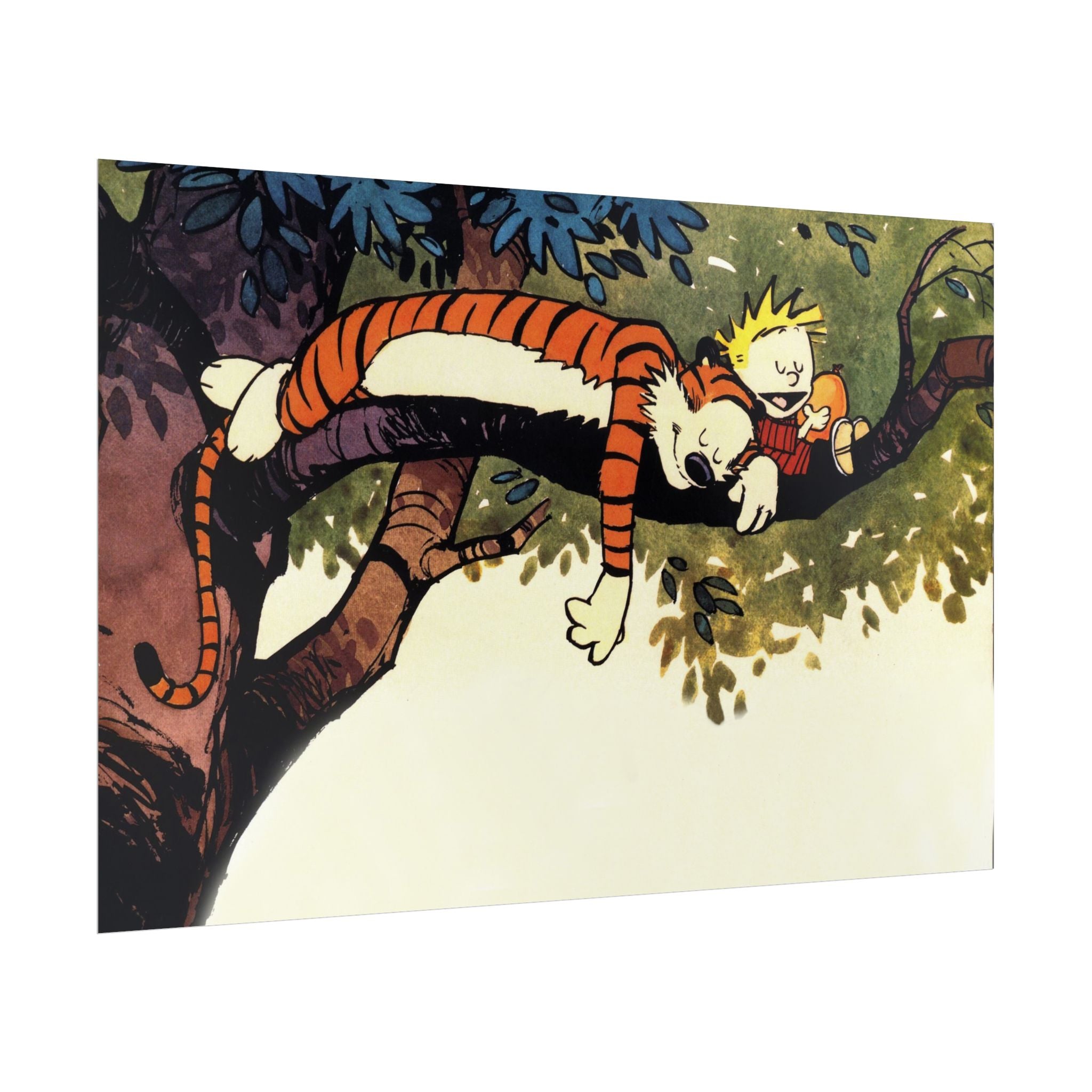 Calvin and Hobbes Poster Wall Art - Nostalgic Cartoon Wall Decor - Unique Birthday Gift for Fans - Timeless Comic Book Art