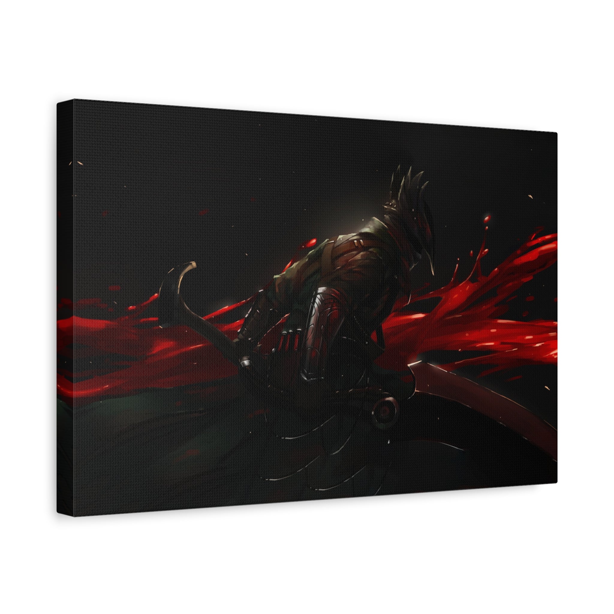 Bloodborne The Hunter Xlarge Canvas Wall Art — Stretched Home Decor, Game Wall Art Print