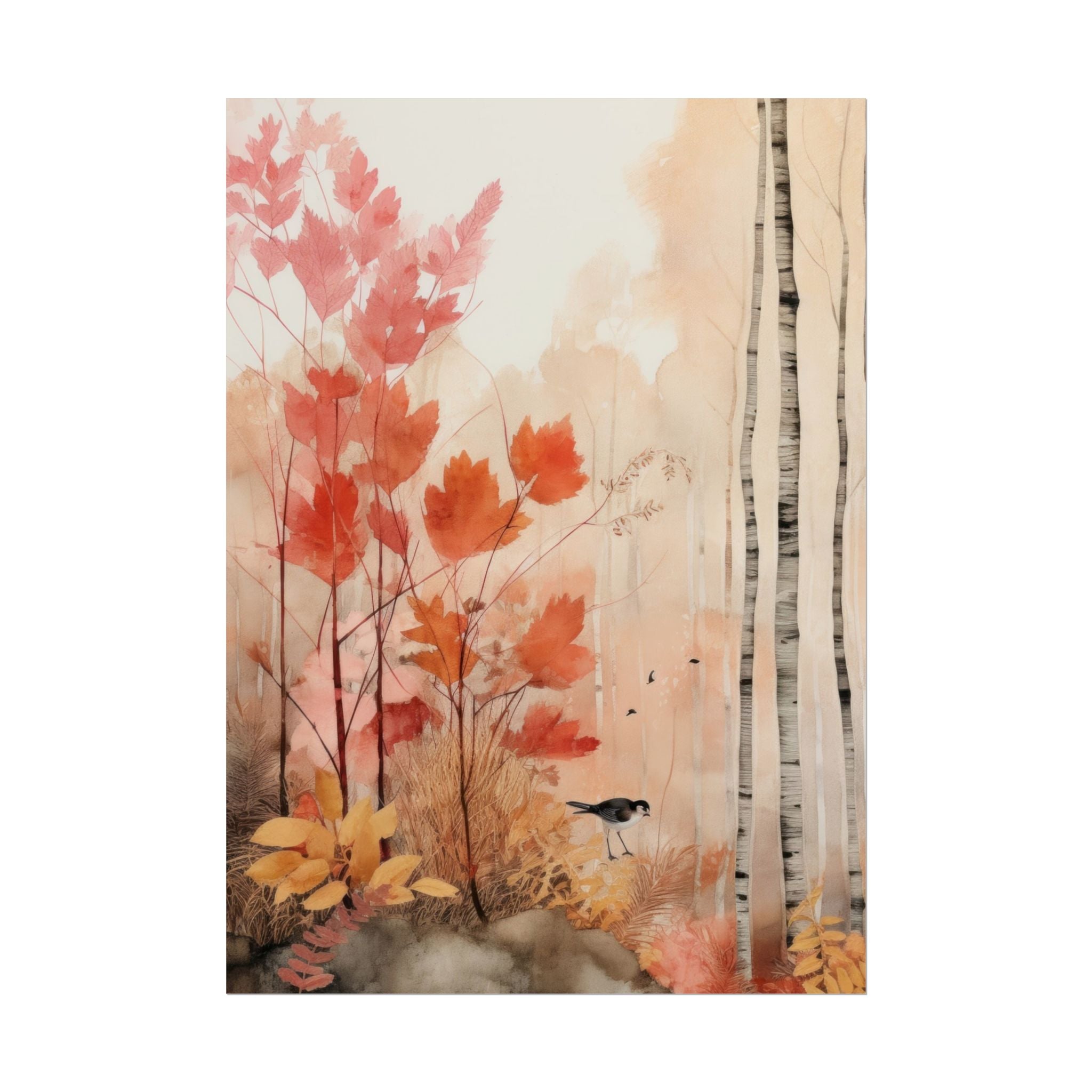 watercolor-poster-print-autumn-forest-painting-wall-decor-rolled-posters-poster-prints-wall-art-home-decor-autumn-decor-natur