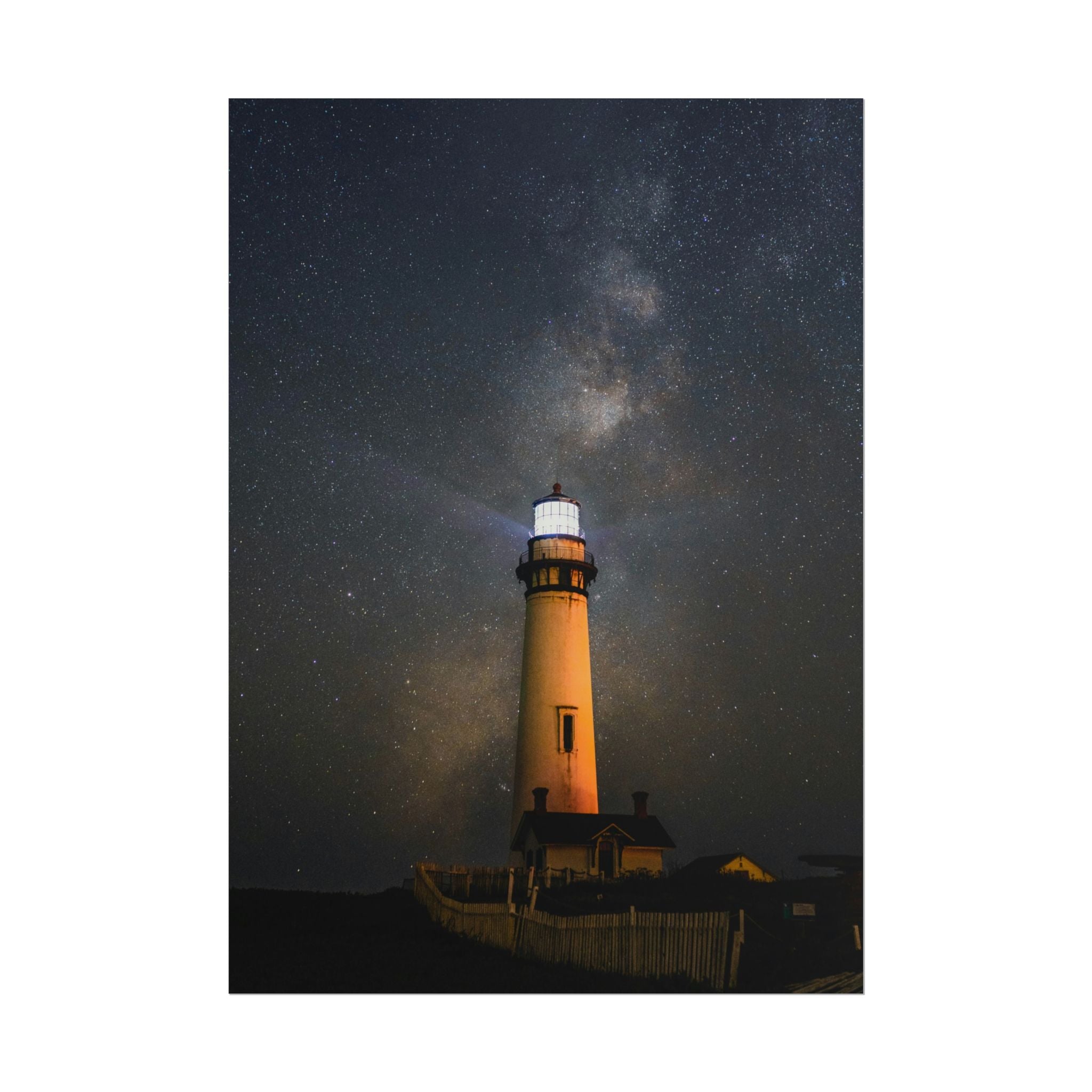 lighthouse-on-rock-poster-print-coastal-wall-art-nautical-decor-beach-house-decoration-seaside-wall