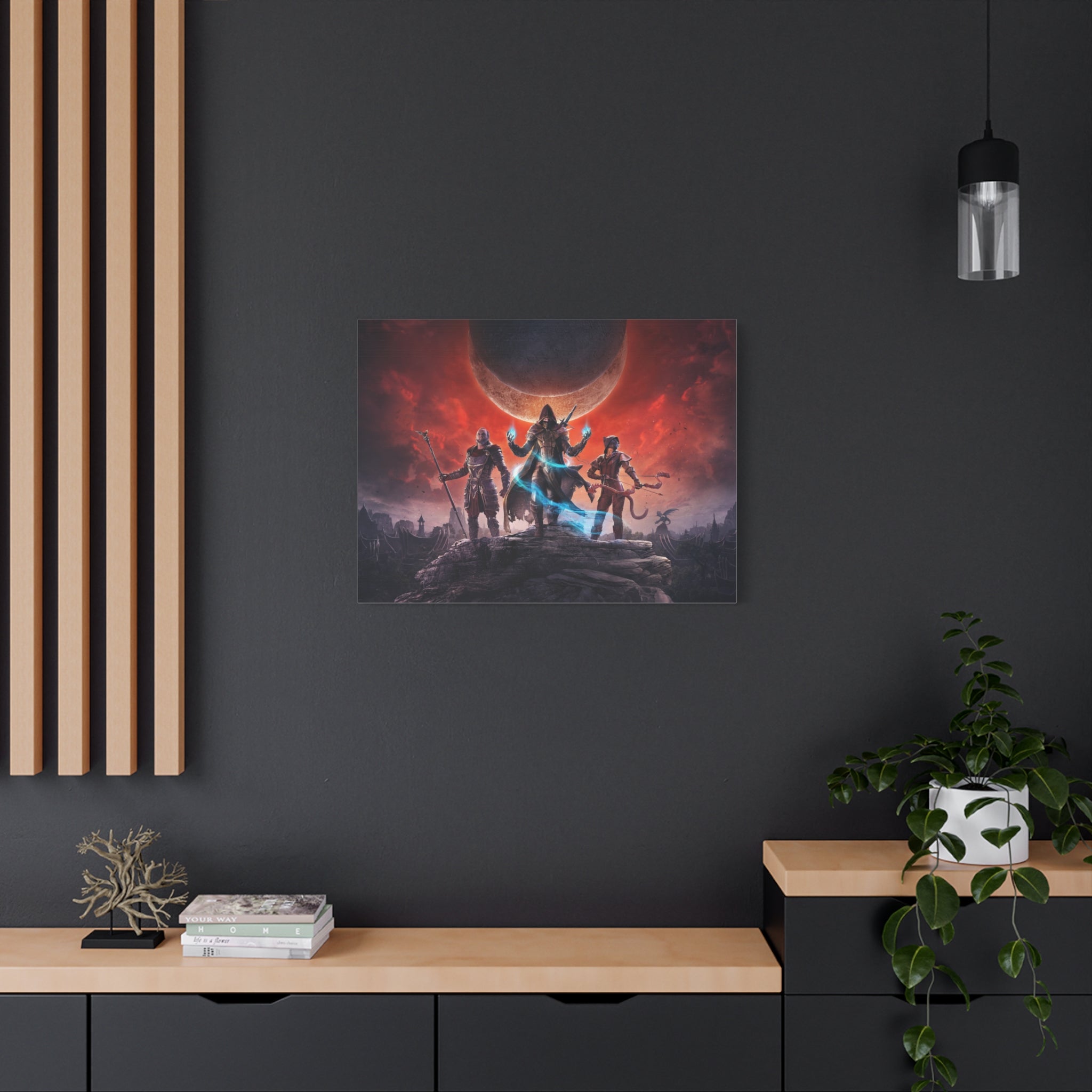 The Elder Scrolls Elsweyr, Skyrim Canvas Wall Art - Dragon Game Canvas Print Room Decor, Gaming Wall Art, Skyrim Gift
