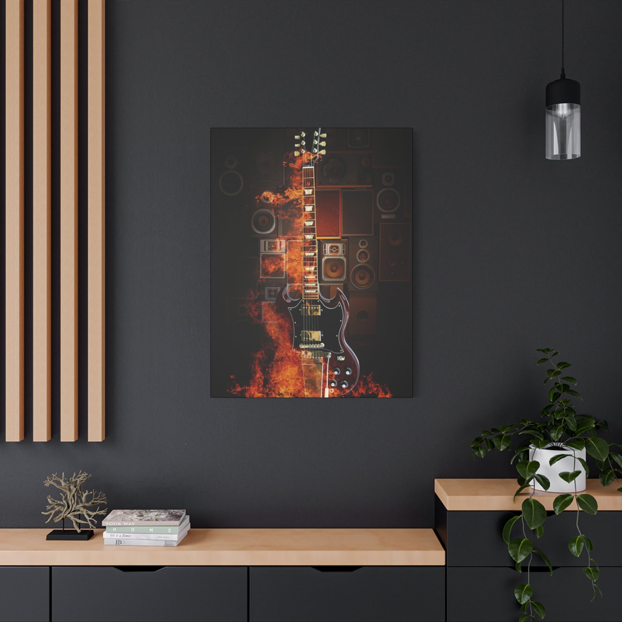 canvas-print-rock-n-roll-guitar-in-fire-home-wall-decor-music-art-gift-matte-stretched-wall-art-musicians-gift-guitarist-deco