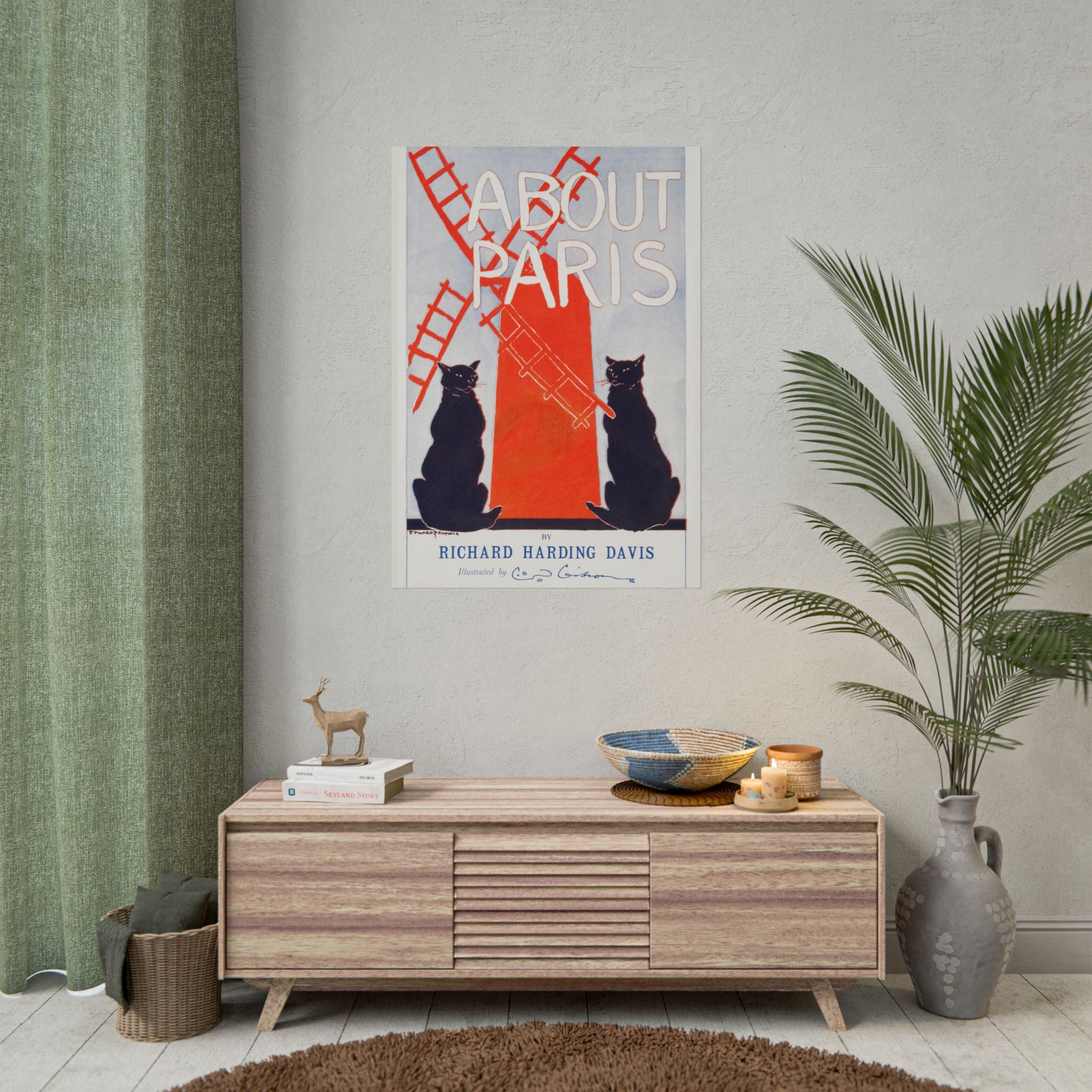 poster-print-paris-decor-by-edward-penfield-rolled-poster-fine-art-black-cats-living-room-home-decor-parisian-illustration-po