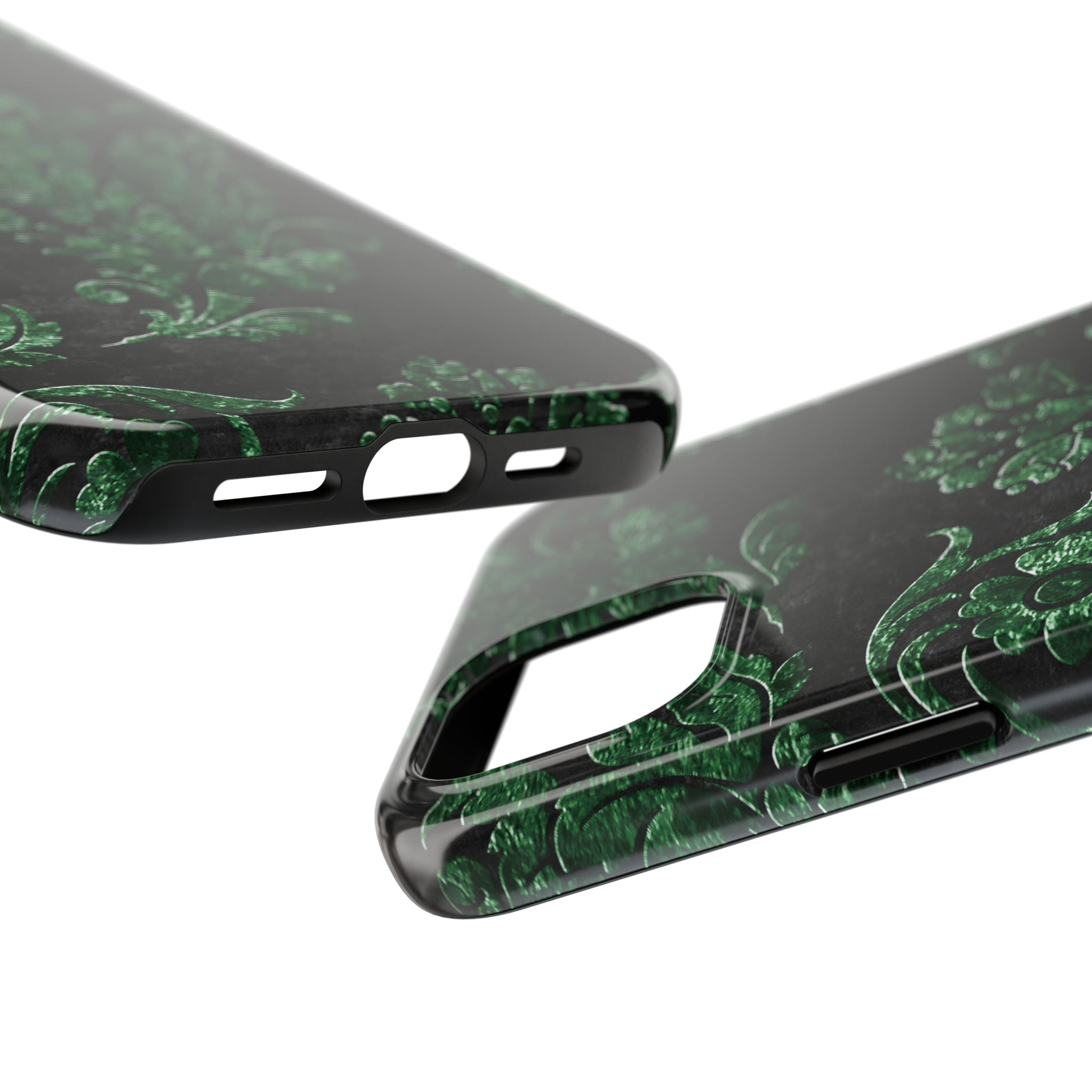 embossed-emerald-velvet-tough-iphone-case-protective-iphone-cover-heavy-duty-iphone-case-rugged-phone-case-durable-smartphone