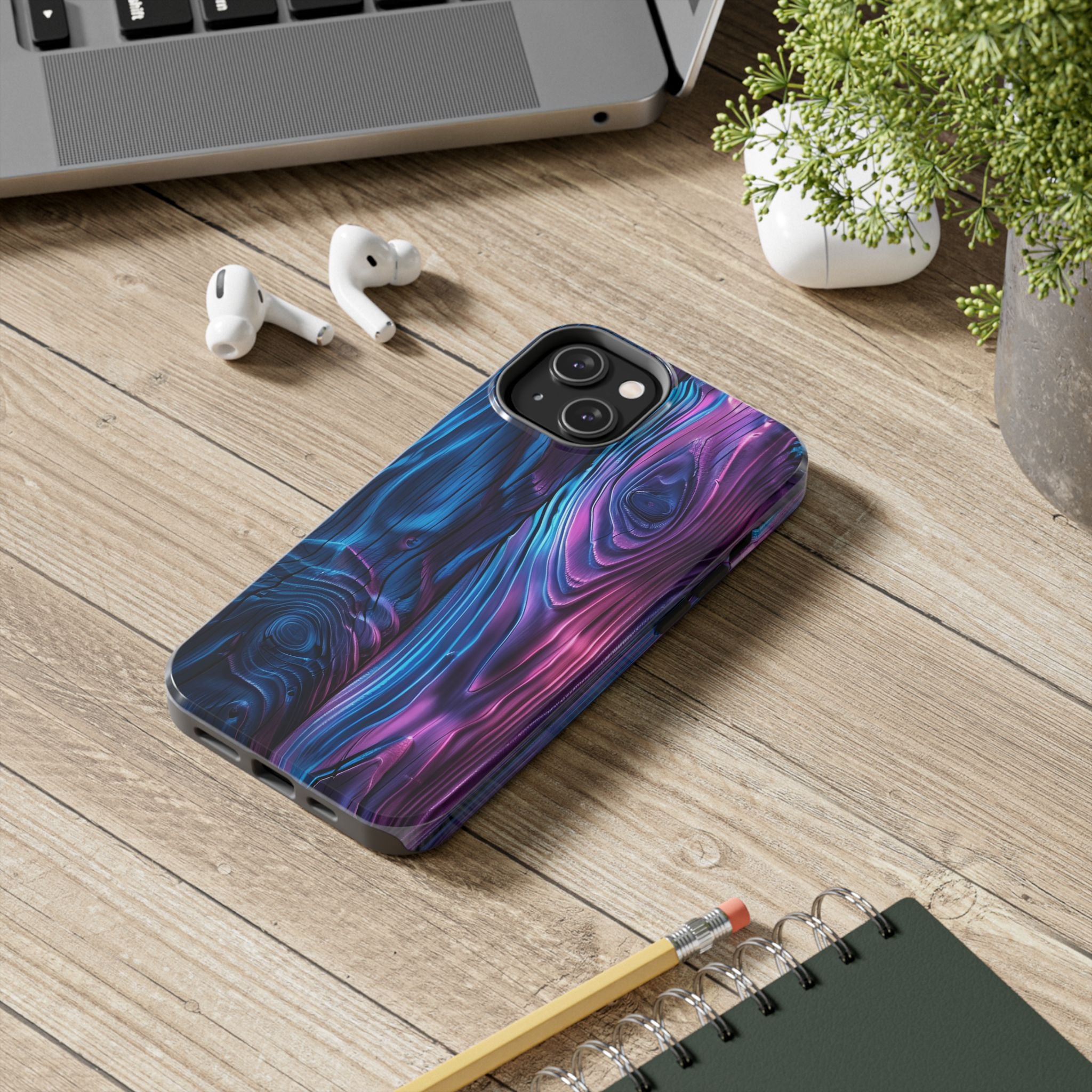 disco-neon-tough-iphone-cases-wood-grain-texture-iphone-case-cover-protective-iphone-shell-unique-iphone-accessories-iphone-1