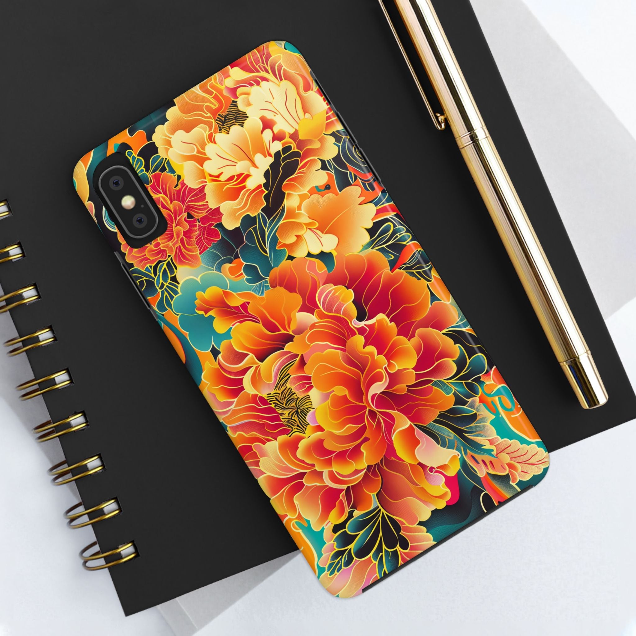 iphone-tough-case-retro-japanese-flowers-floral-phone-cover-vintage-japanese-style-protective-phone-case-asian-floral-design-