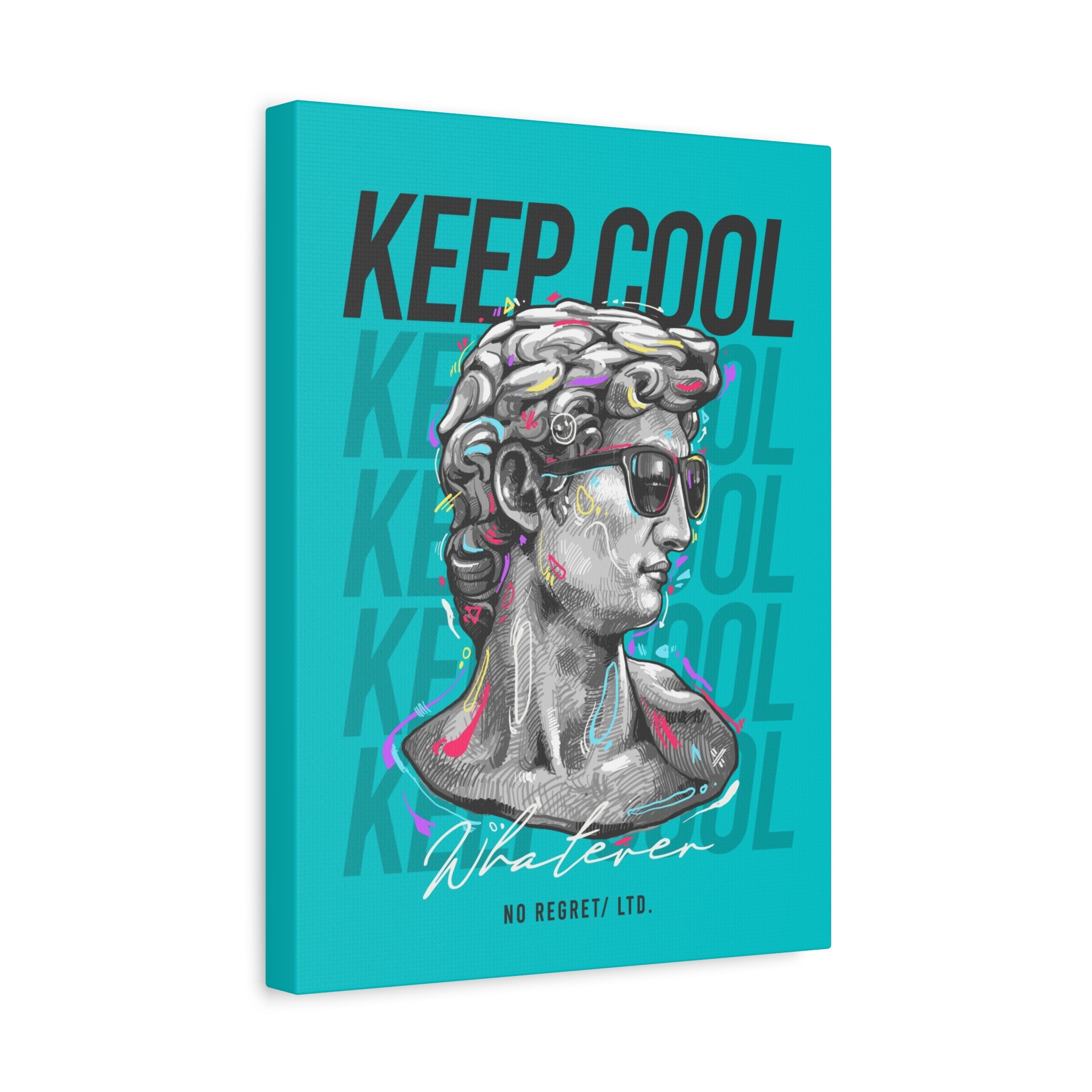 canvas-print-david-statue-with-sunglasses-living-room-decor-wall-art-matte-canvas-stretched-print-cool-home-decor-gift-unique