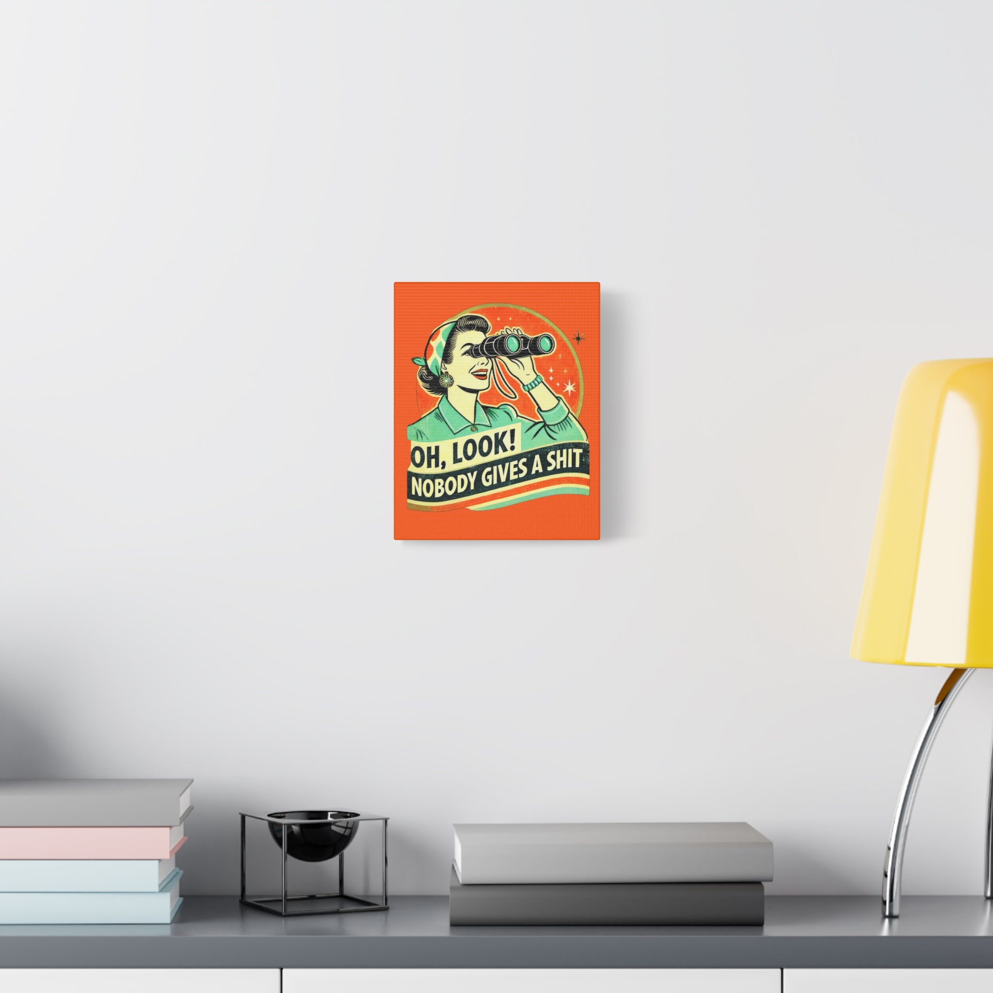 canvas-wall-art-funny-retro-woman-humorous-home-decor-matte-stretched-print-gift-for-her-vintage-style-poster-unique-wall