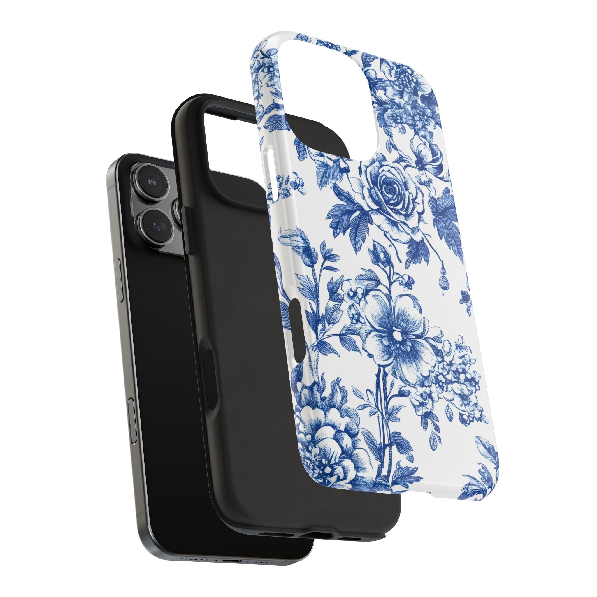 french-toile-floral-tough-iphone-case-blue-iphone-cover-protective-iphone-case-hard-shell-iphone-case-vintage-design-phone-ca