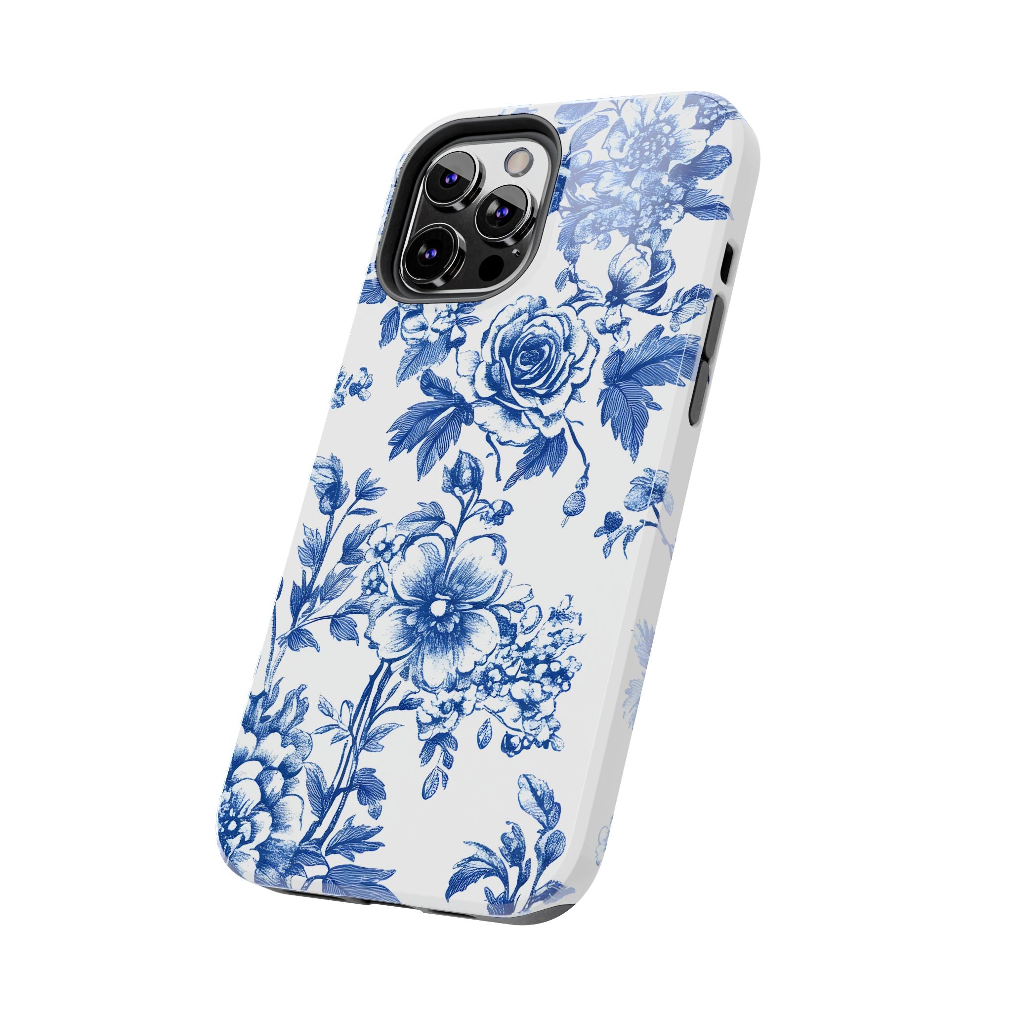 french-toile-floral-tough-iphone-case-blue-iphone-cover-protective-iphone-case-hard-shell-iphone-case-vintage-design-phone-ca