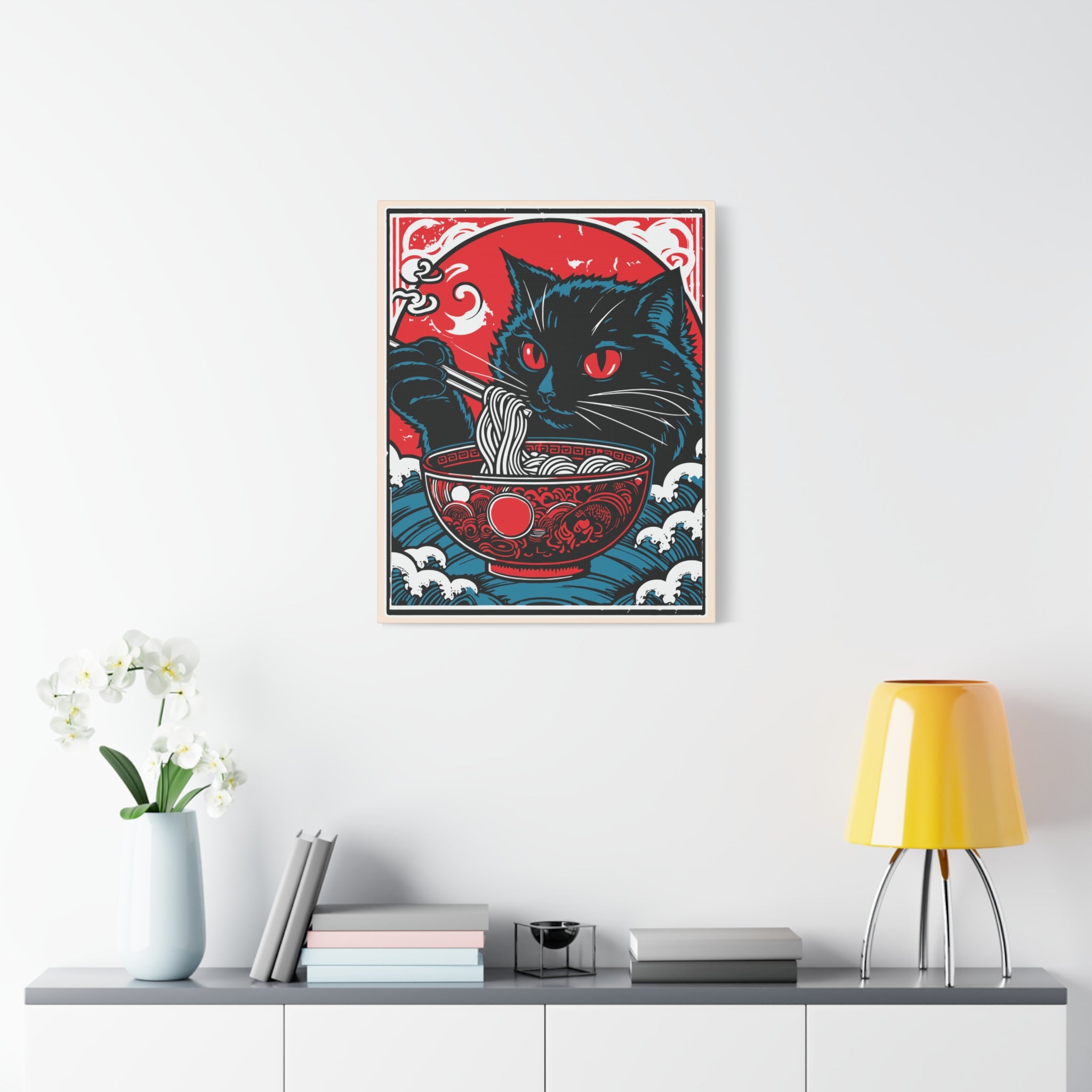 canvas-print-cat-eating-ramen-noodle-retro-japanese-decor-wall-art-living-room-decoration-matte-stretched-home-decor-cute
