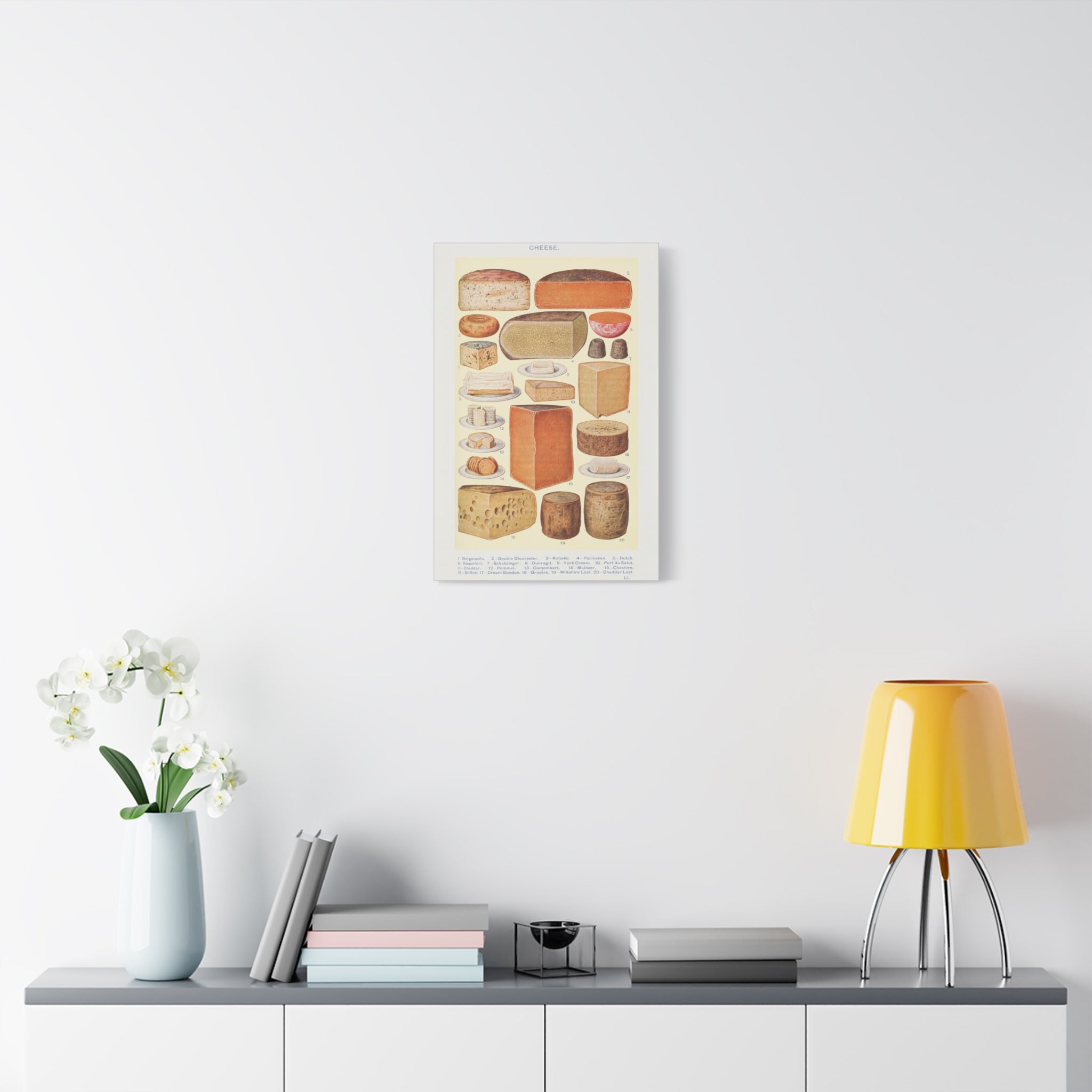canvas-print-cheese-table-wall-art-gorgonzola-double-gloucester-koboko-parmesan-kitchen-decor-stretched-matte-canvas-vintage