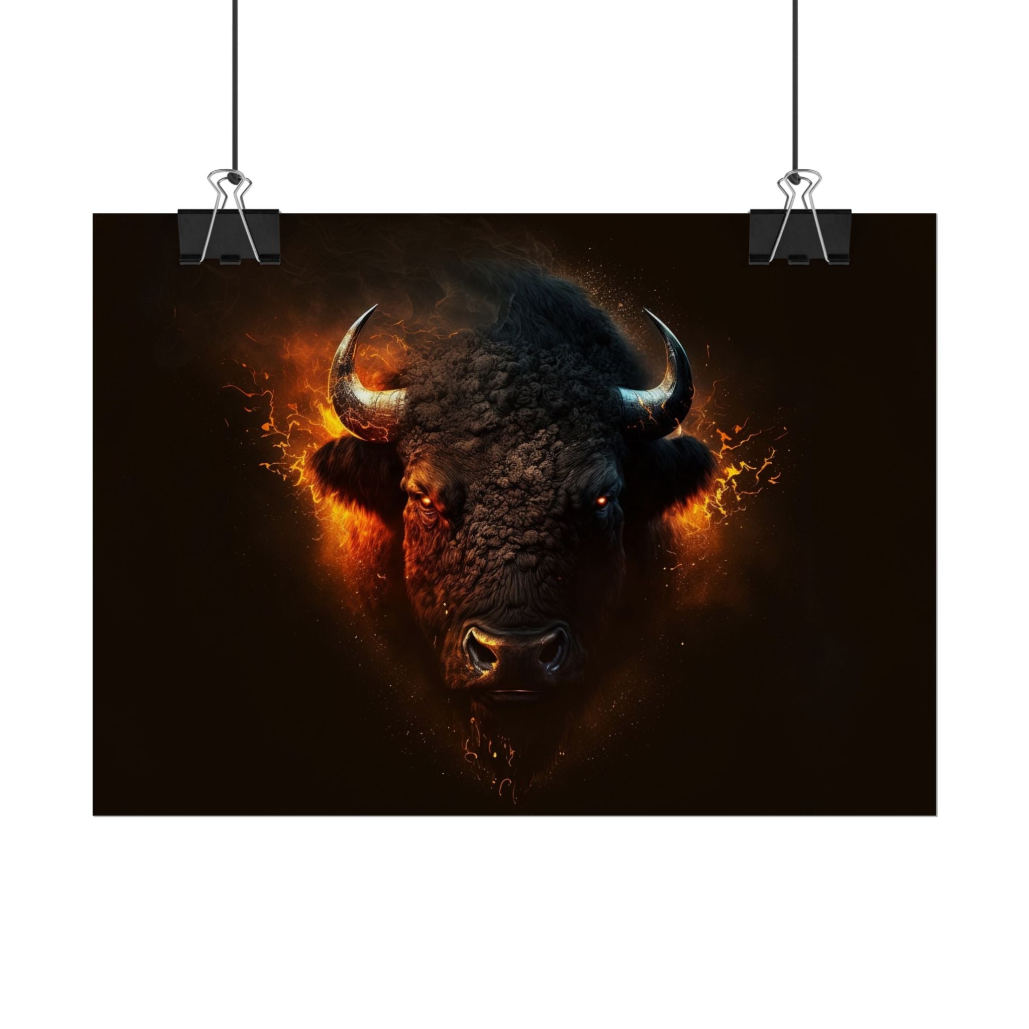 bison-art-poster-wall-decor-buffalo-gift-wildlife-home-decoration-western-bison-wall-art-nature-lover-gift-farm-house-wall-de