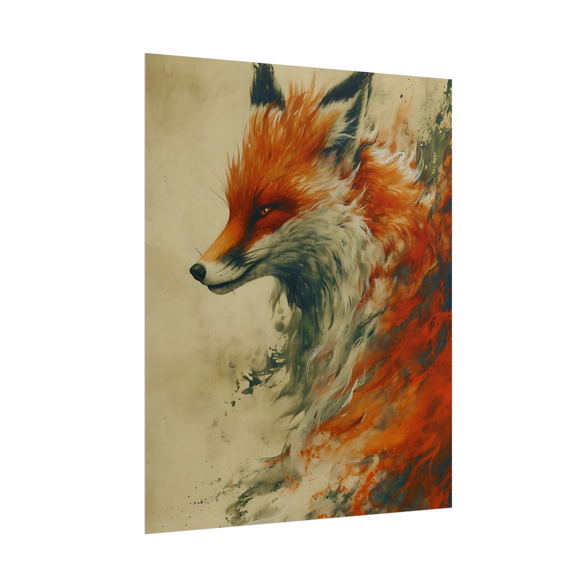 fantasy-red-fox-poster-print-rolled-posters-wall-art-animal-lover-gift-unique-home-decor-wildlife-art-print-fox-lover-birthda
