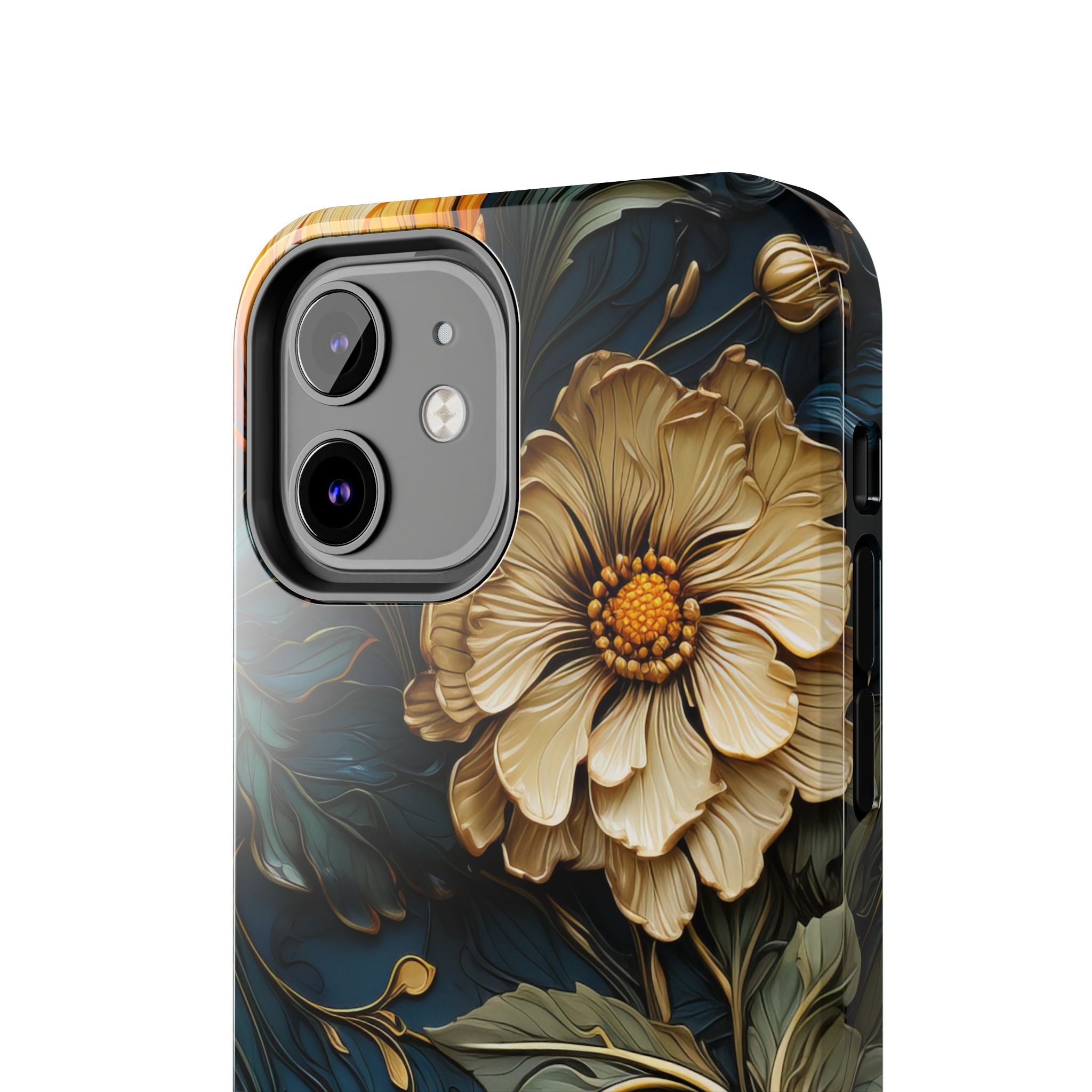 textured-art-nouveau-floral-tough-phone-case-cottagecore-iphone-case-unique-floral-phone-cover-vintage-style-iphone-case-prot