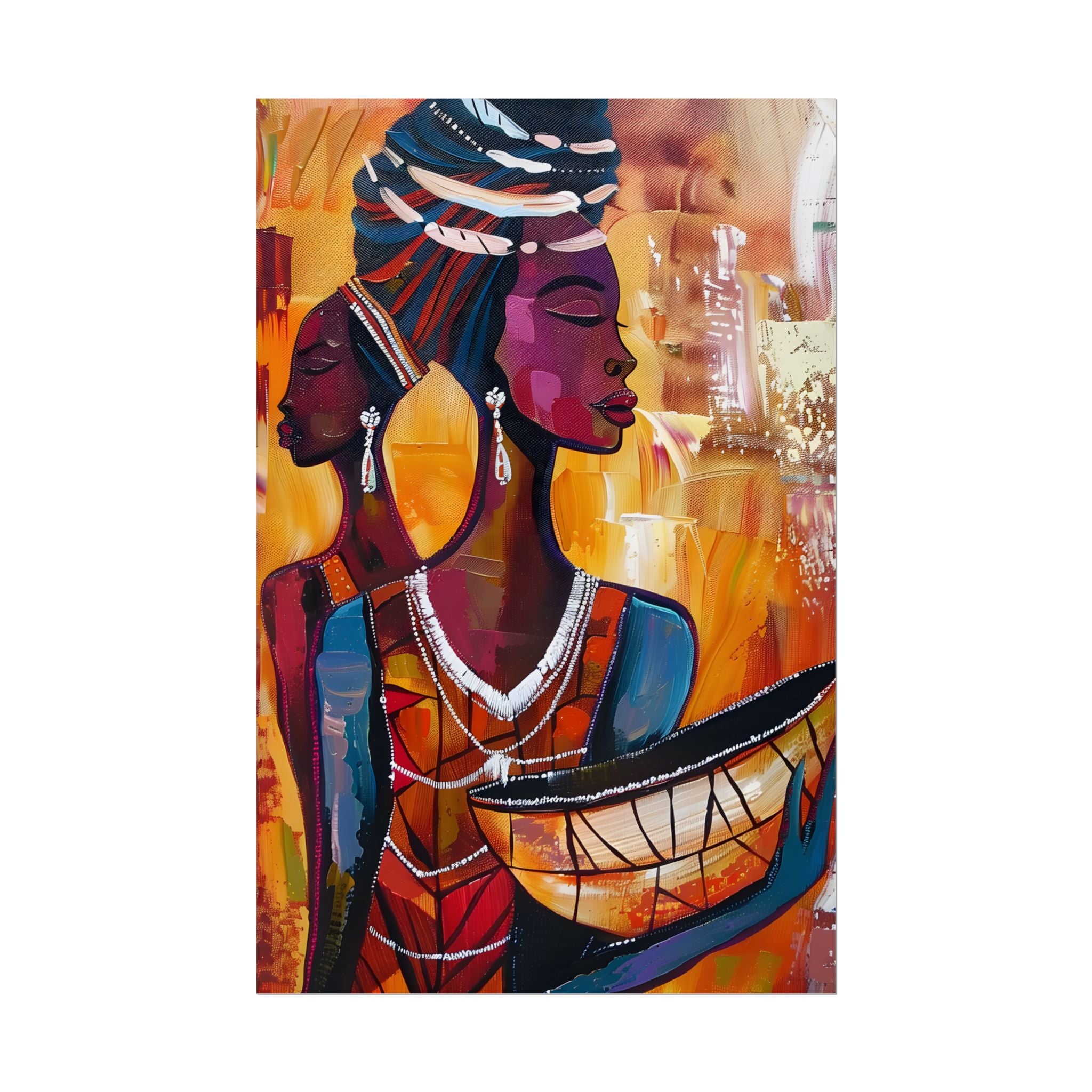 traditional-african-woman-poster-print-african-portrait-afrocentric-home-wall-decor-tribal-art-african-american-art-ethnic-wa