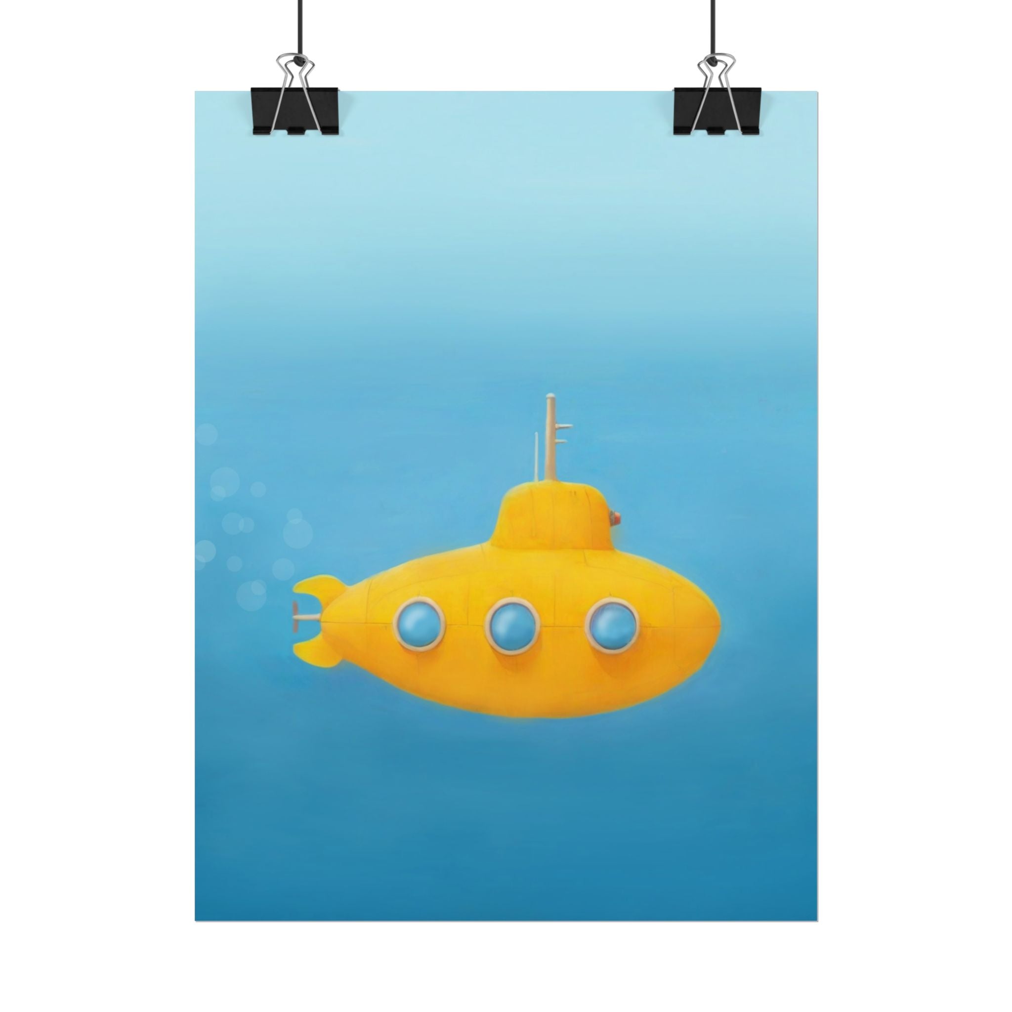 yellow-submarine-nursery-poster-art-fine-art-poster-wall-art-submarine-print-yellow-nursery-decor-gender-neutral-nursery