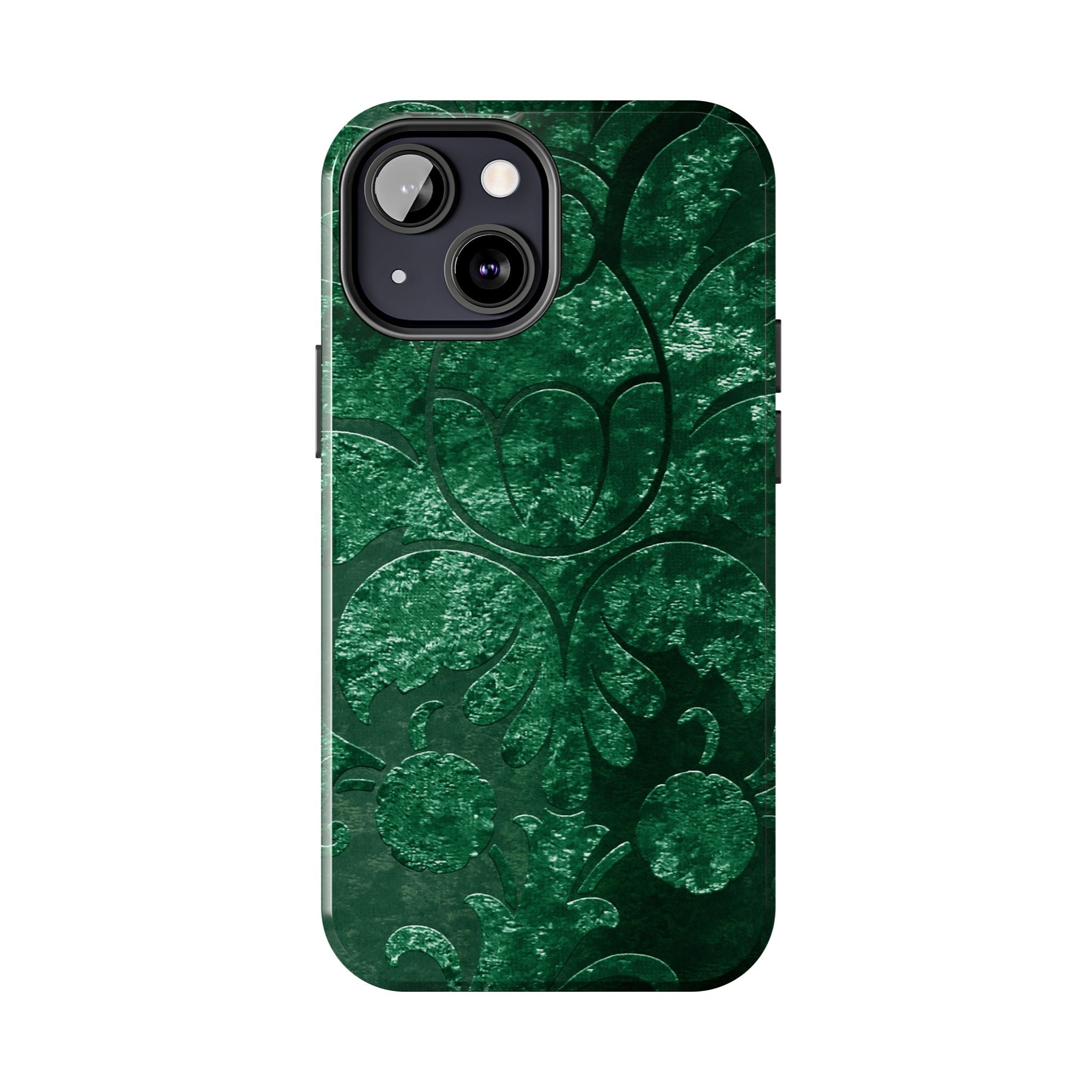 embossed-emerald-velvet-tough-iphone-case-protective-iphone-cover-heavy-duty-iphone-case-rugged-phone-case-durable-smartphone