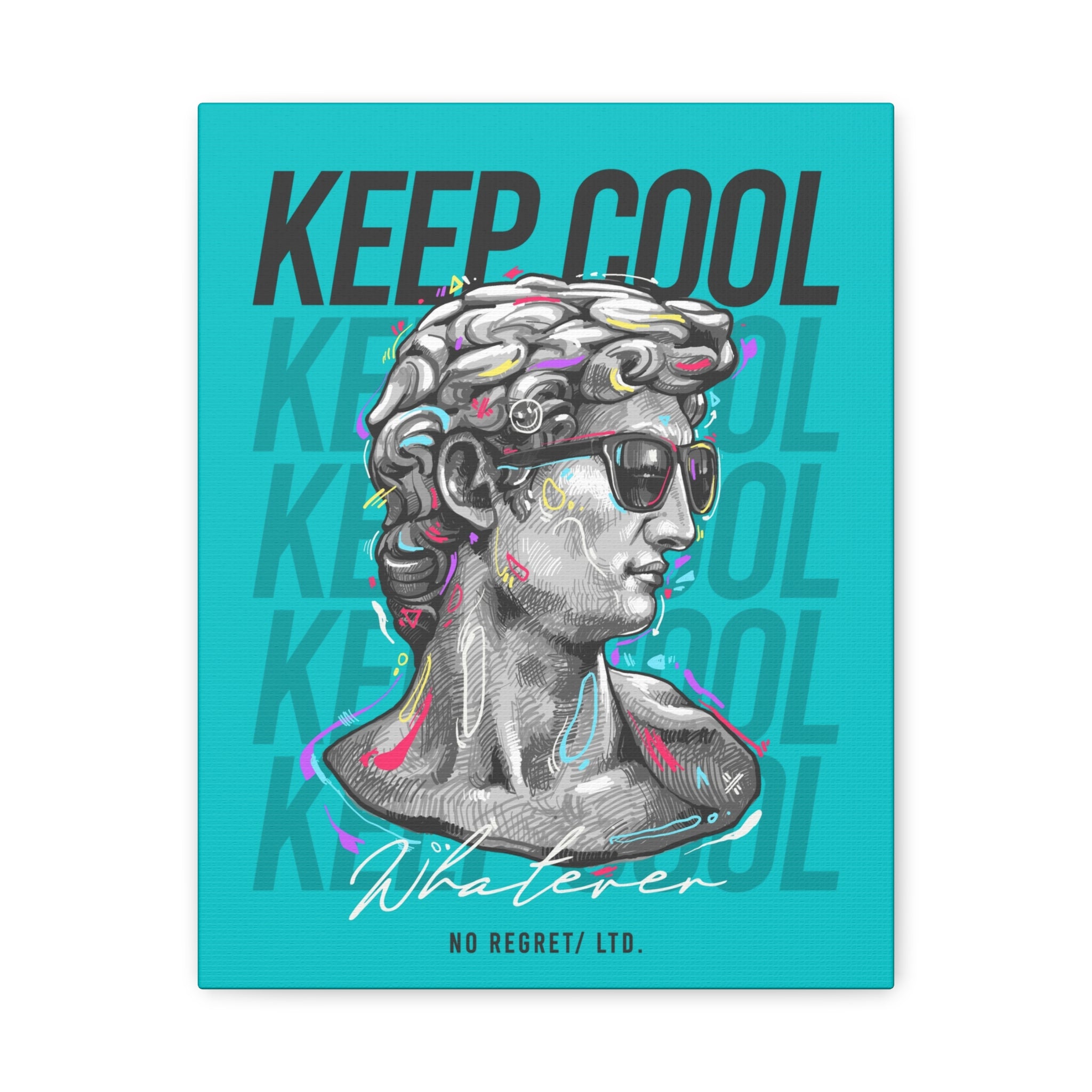 canvas-print-david-statue-with-sunglasses-living-room-decor-wall-art-matte-canvas-stretched-print-cool-home-decor-gift-unique