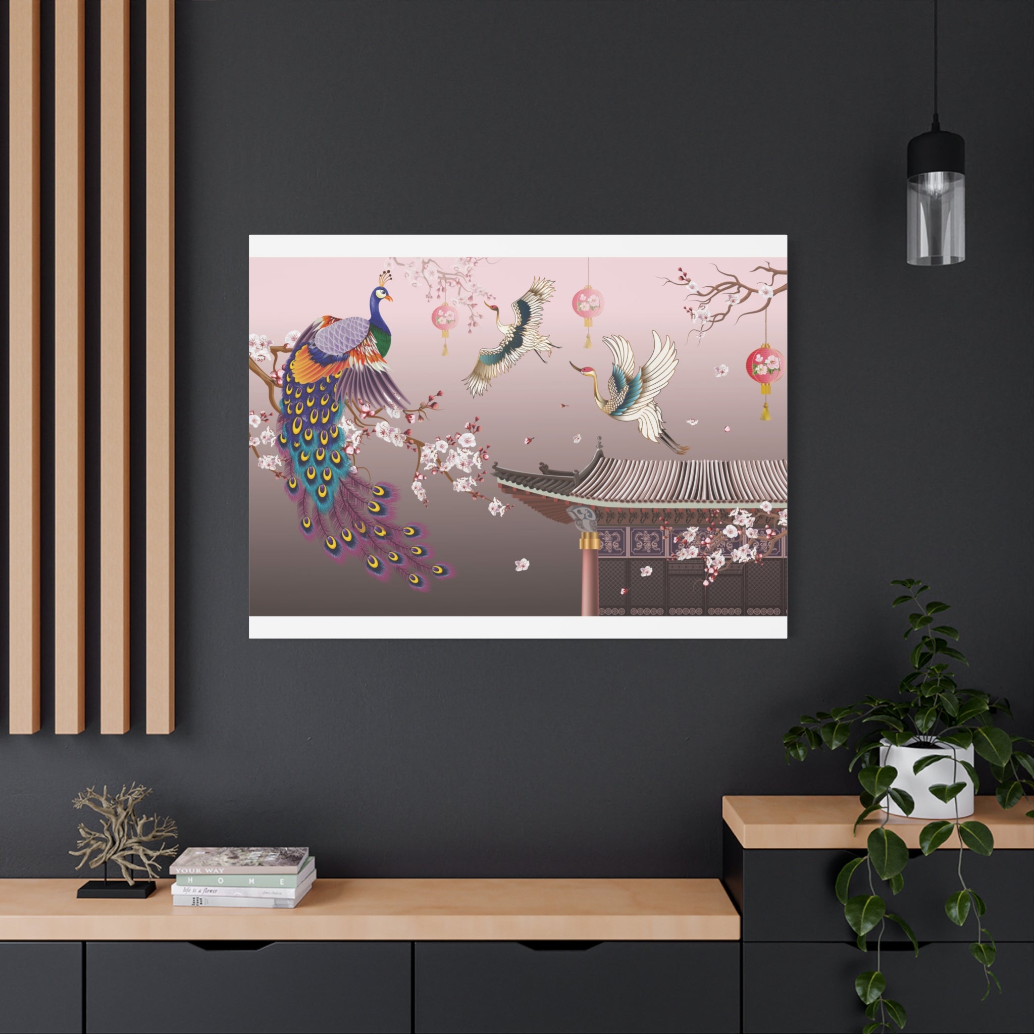 canvas-wall-art-chinese-lantern-dragon-decor-asian-home-decor-oriental-style-print-matte-canvas-stretched-artwork-chinese-new