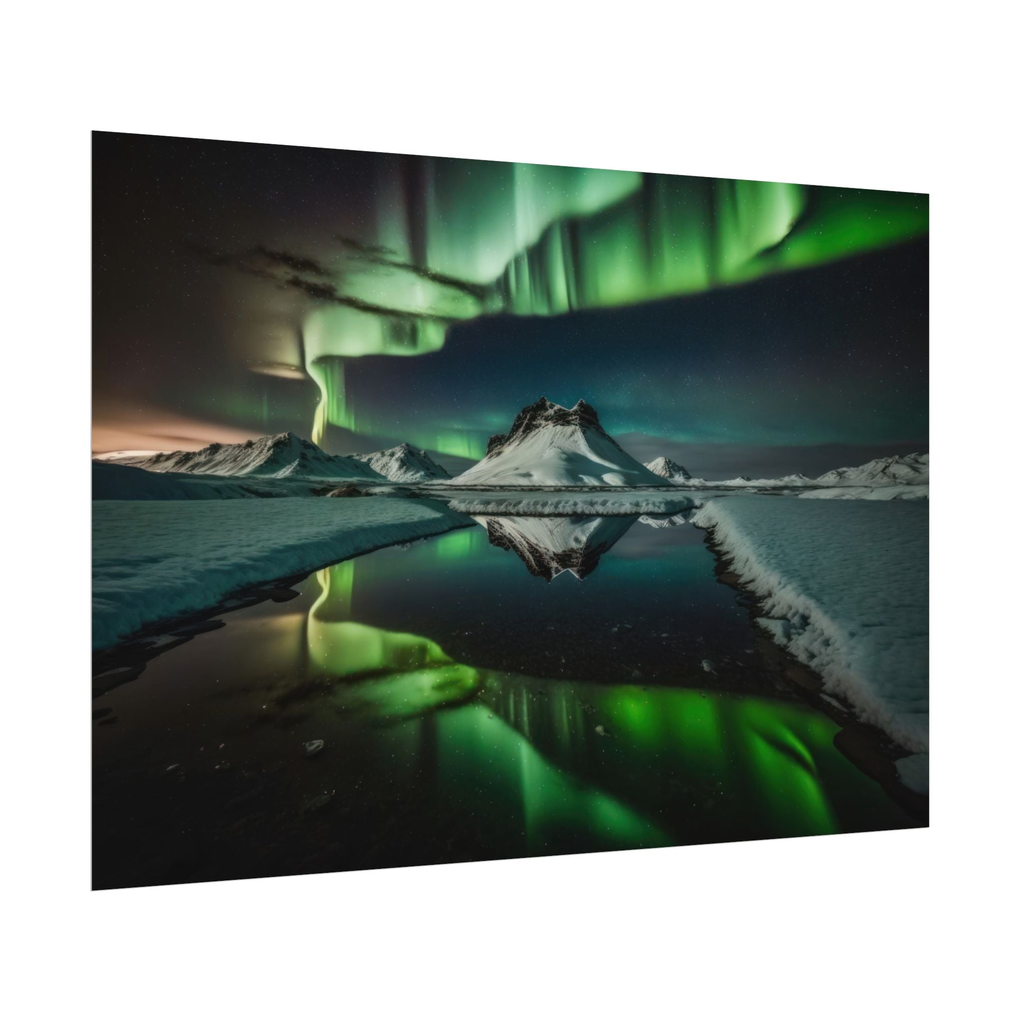 Aurora Borealis Poster Wall Art Print, Scenery Northern Lights,  Home Decor, Starry Night Photography, Housewarming Gifts