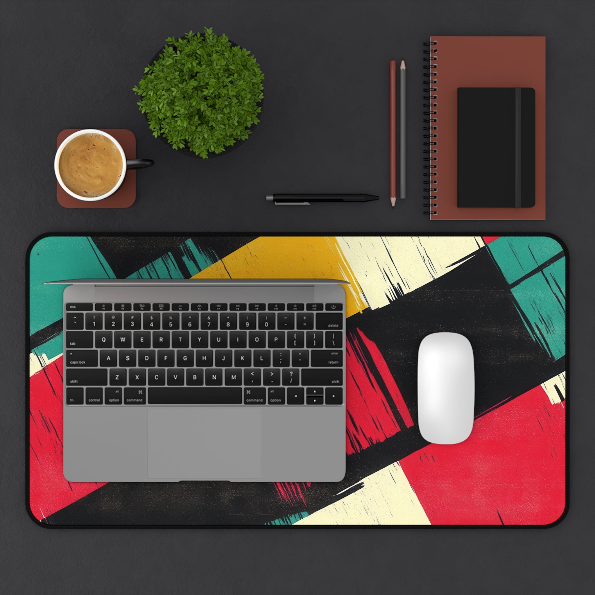 retro-vintage-vibrant-multicolor-desk-pad-abstract-mouse-pad-colorful-desk-mat-abstract-artisan-desk-mat-bright-mousepad