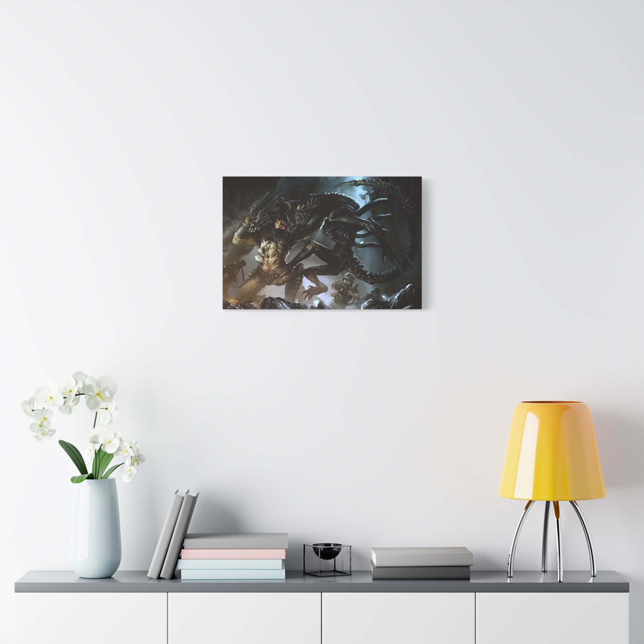 canvas-art-predator-alien-art-xenomorph-matte-canvas-print-stretched-wall-art-1-25-poster-sci-fi-home-decor-1
