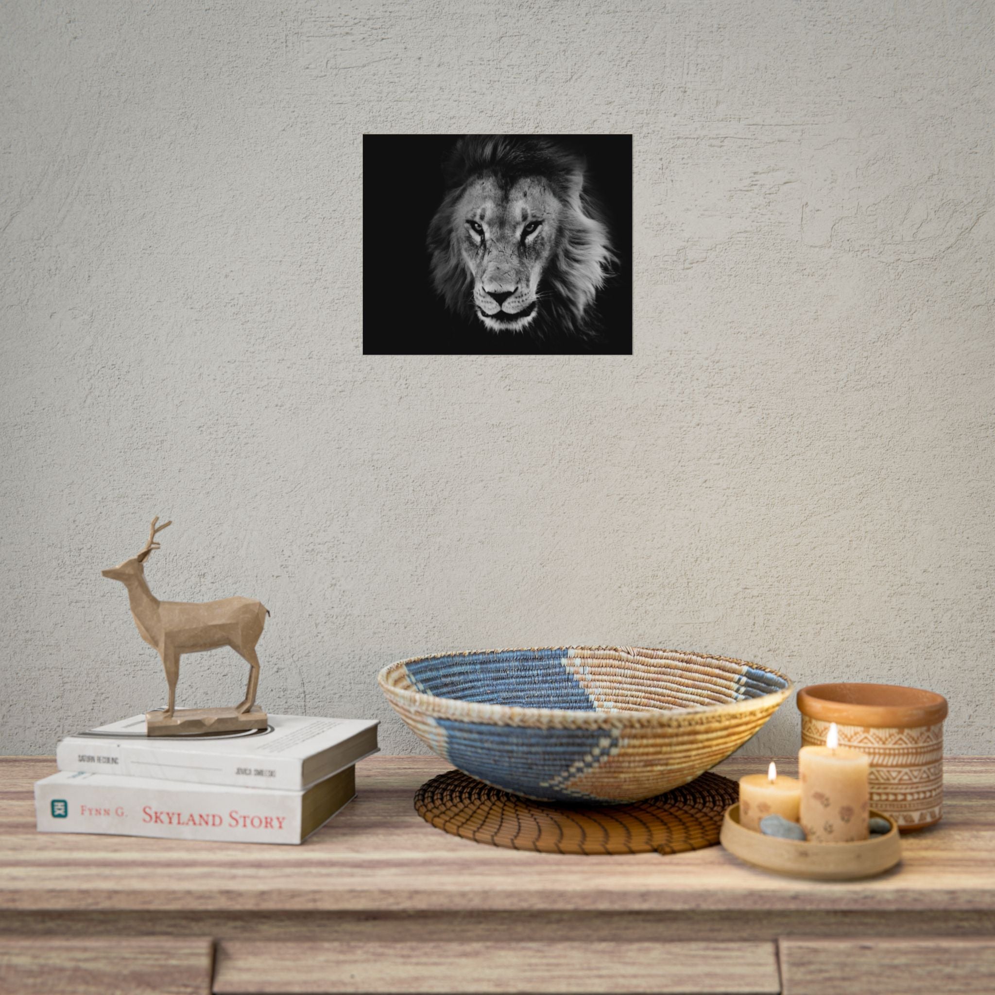poster-print-lion-wall-art-black-and-white-living-room-decor-monochrome-art-lion-poster-jungle-animal-art-print-wildlife-safa