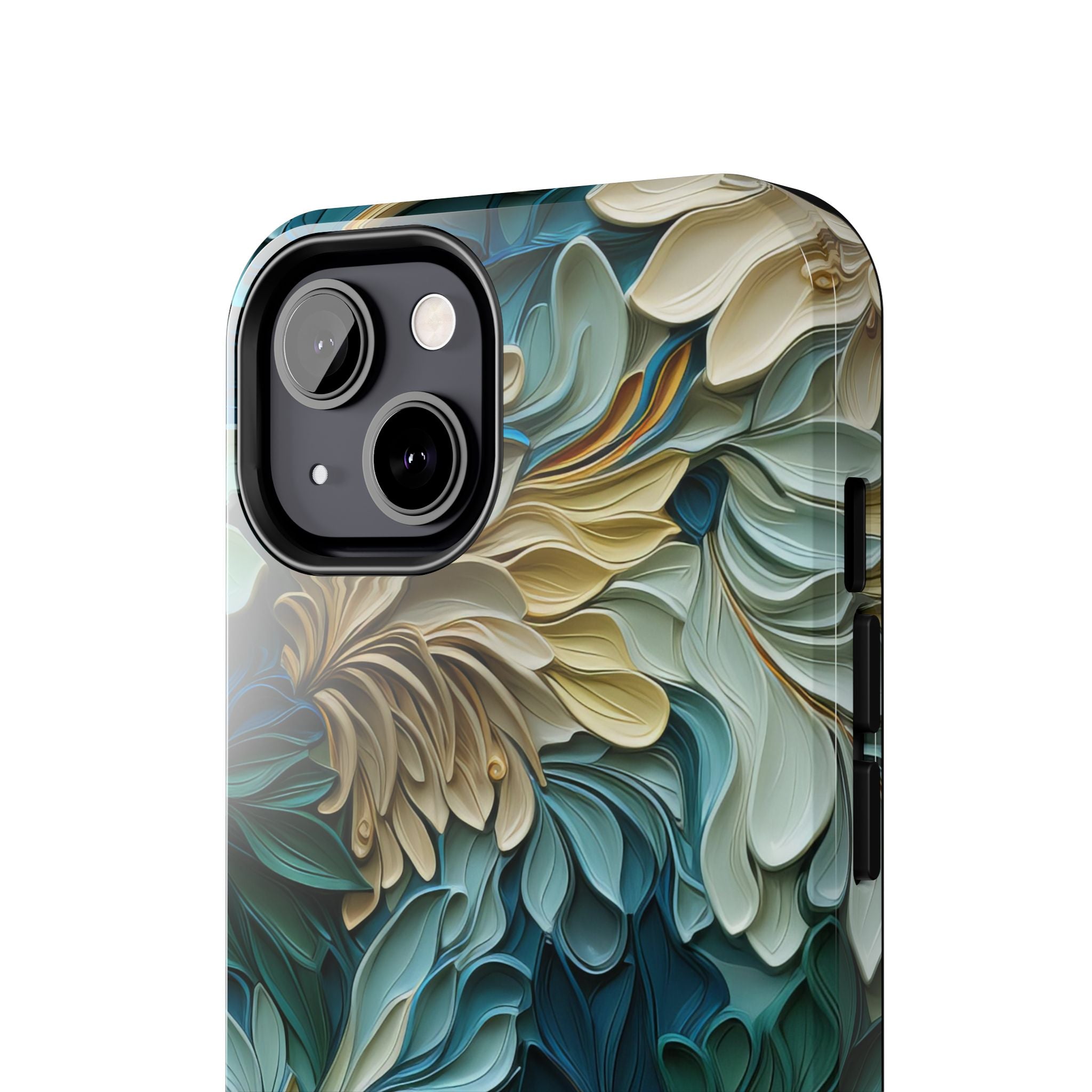 textured-art-nouveau-floral-tough-phone-case-cottagecore-iphone-case-unique-floral-phone-cover-vintage-style-iphone-case-prot