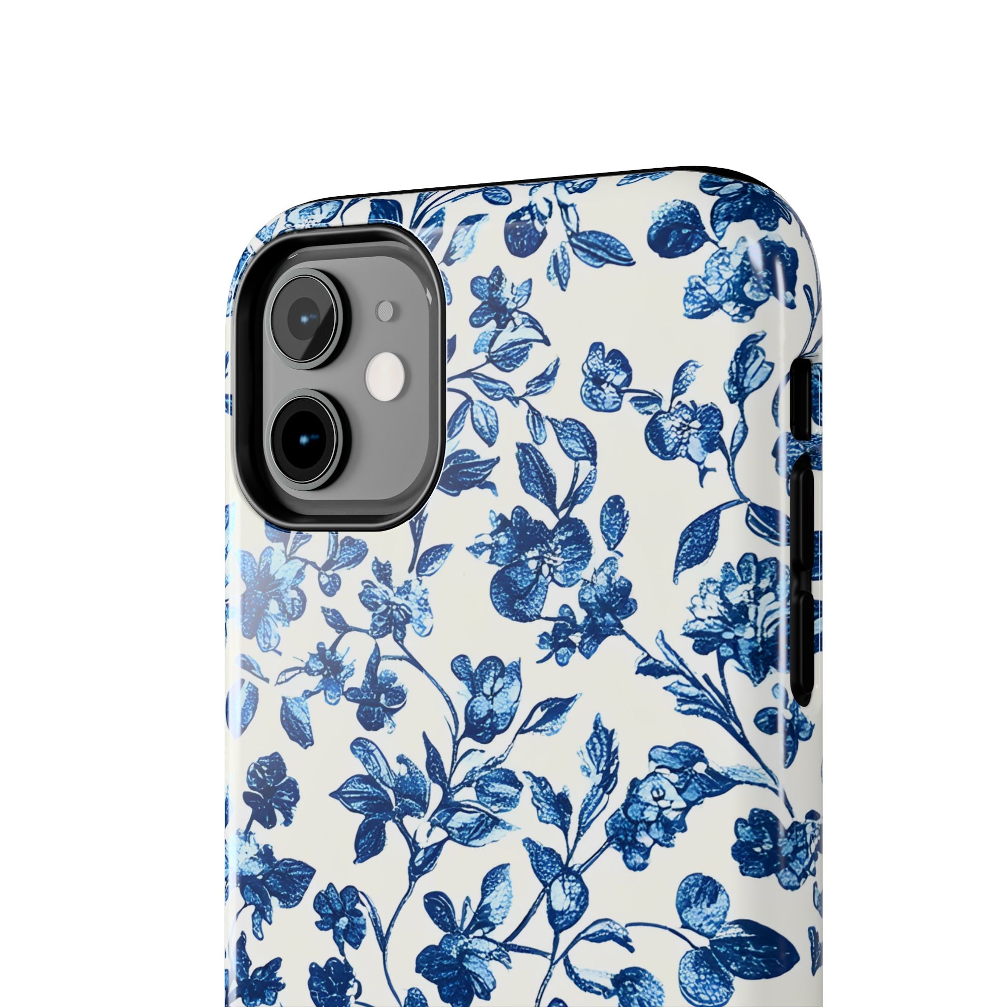 french-toile-floral-tough-phone-case-blue-phone-cover-protective-iphone-case-hard-shell-cellphone-case-vintage-design-phone-c