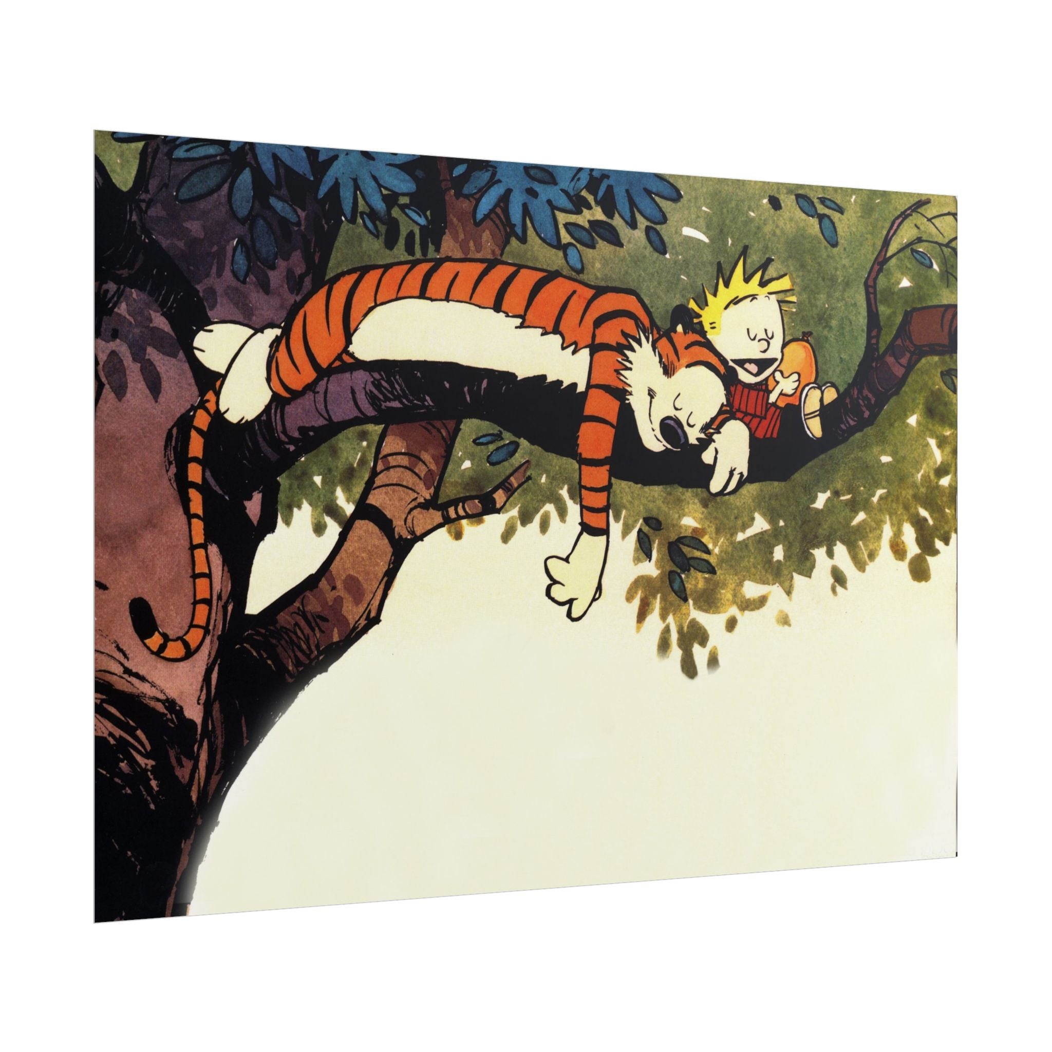 Calvin and Hobbes Poster Wall Art - Nostalgic Cartoon Wall Decor - Unique Birthday Gift for Fans - Timeless Comic Book Art