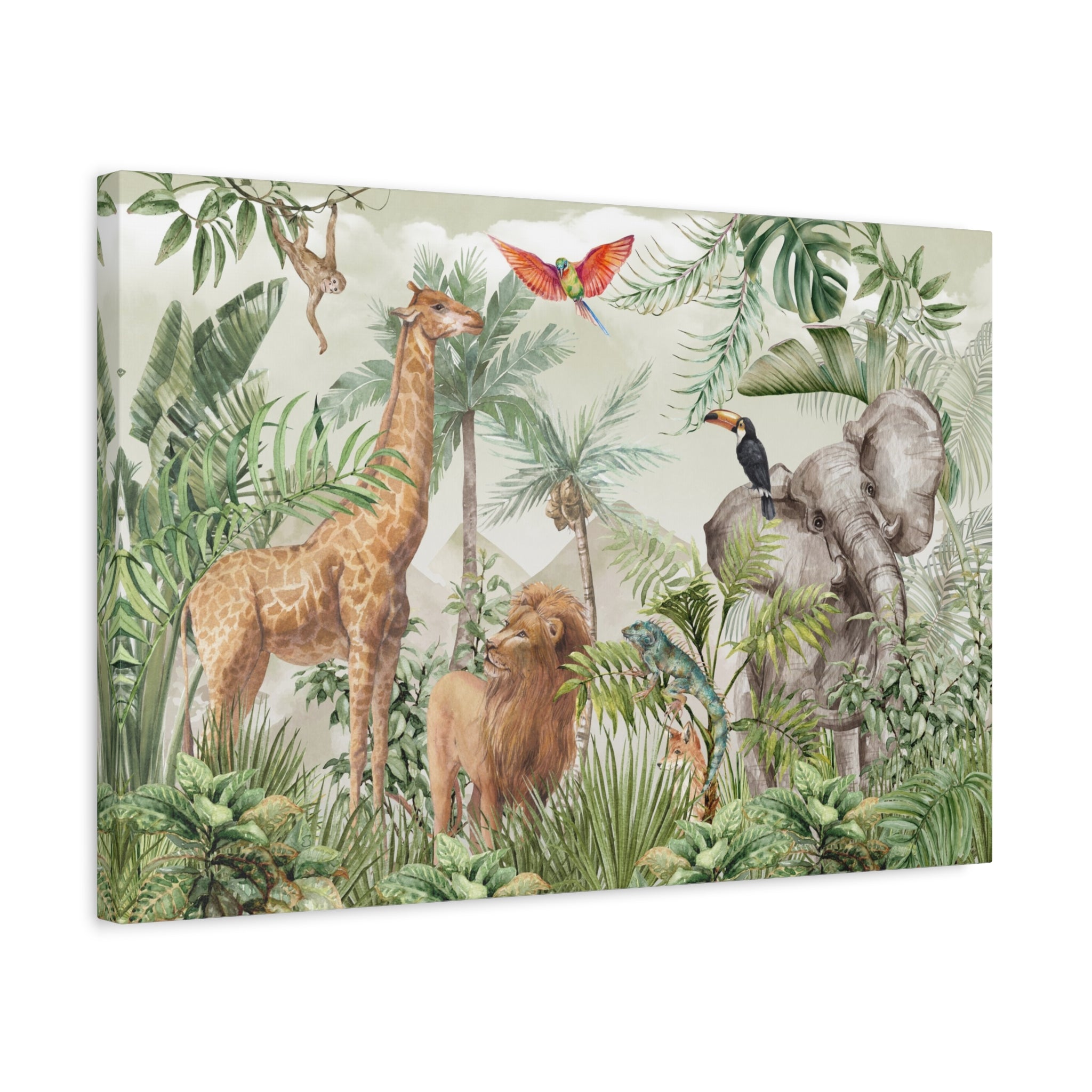 canvas-wall-art-jungle-safari-nursery-decor-safari-print-nursery-art-woodland-nursery-decoration-baby-nursery-safari-prints
