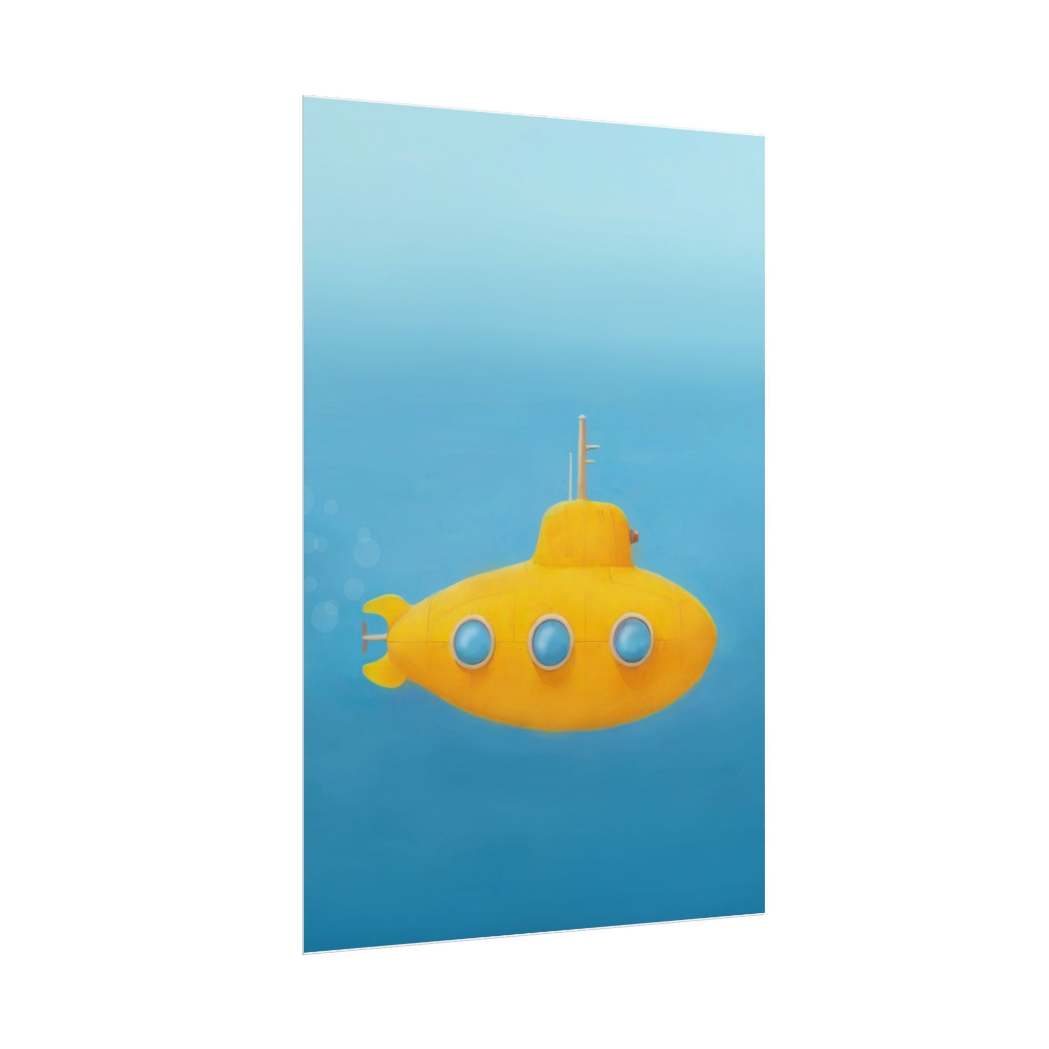 yellow-submarine-nursery-poster-art-fine-art-poster-wall-art-submarine-print-yellow-nursery-decor-gender-neutral-nursery