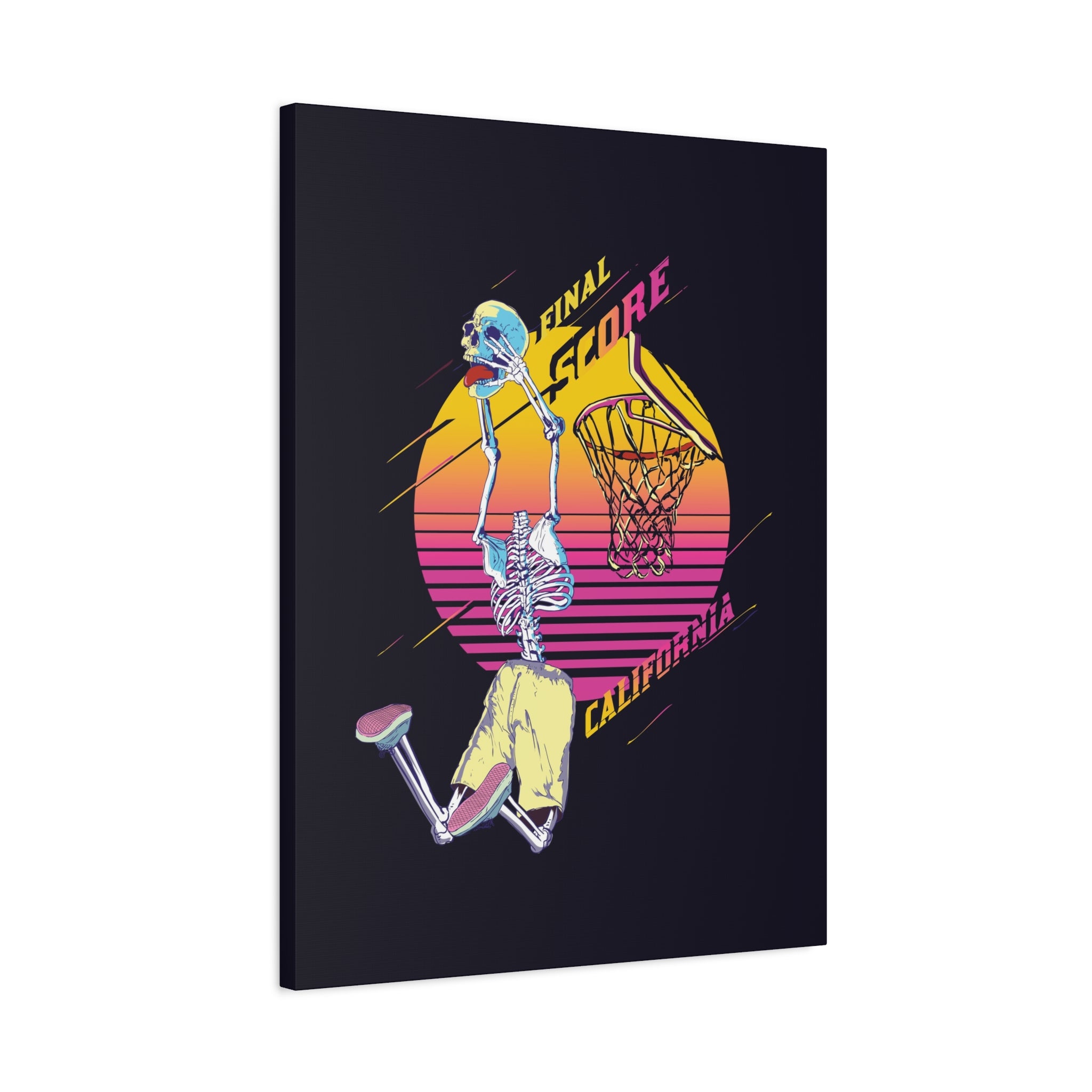 california-basketball-canvas-wall-art-basketball-prints-skull-art-retro-basketball-decor-basketball-home-wall-decor-housewarm