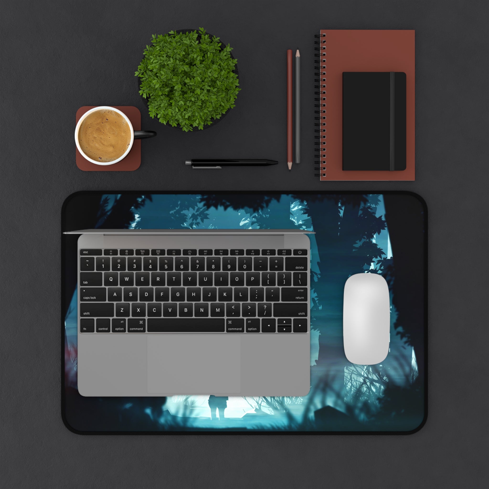 fantasy-samurai-warrior-mouse-pad-japanese-katana-samurai-warrior-in-forest-desk-mat-japanese-anime-samurai-desk-pad