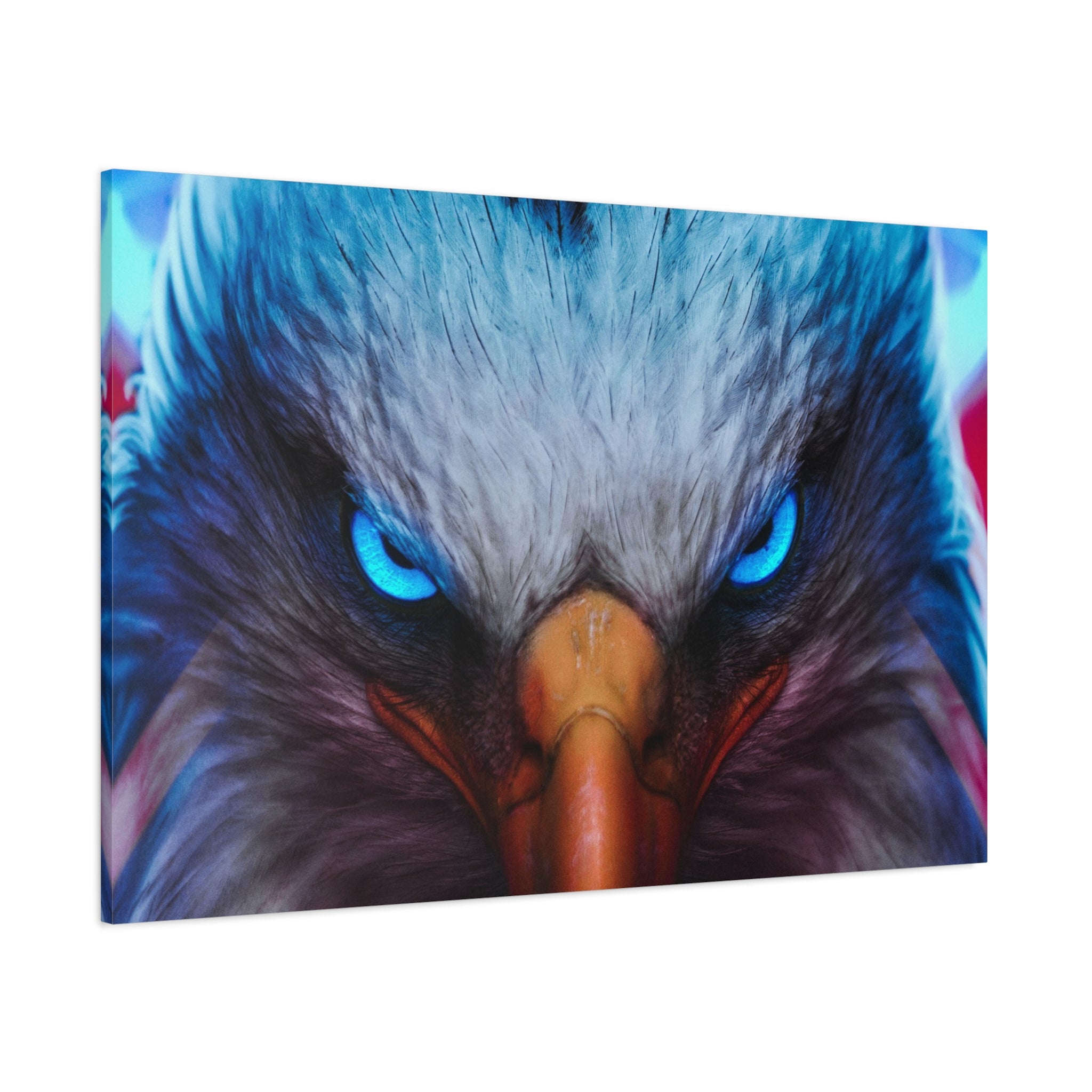 american-eagle-theme-canvas-wall-art-bird-of-prey-decor-eagle-eyes-wall-hanging-matte-stretched-canvas-print-wildlife-artwork