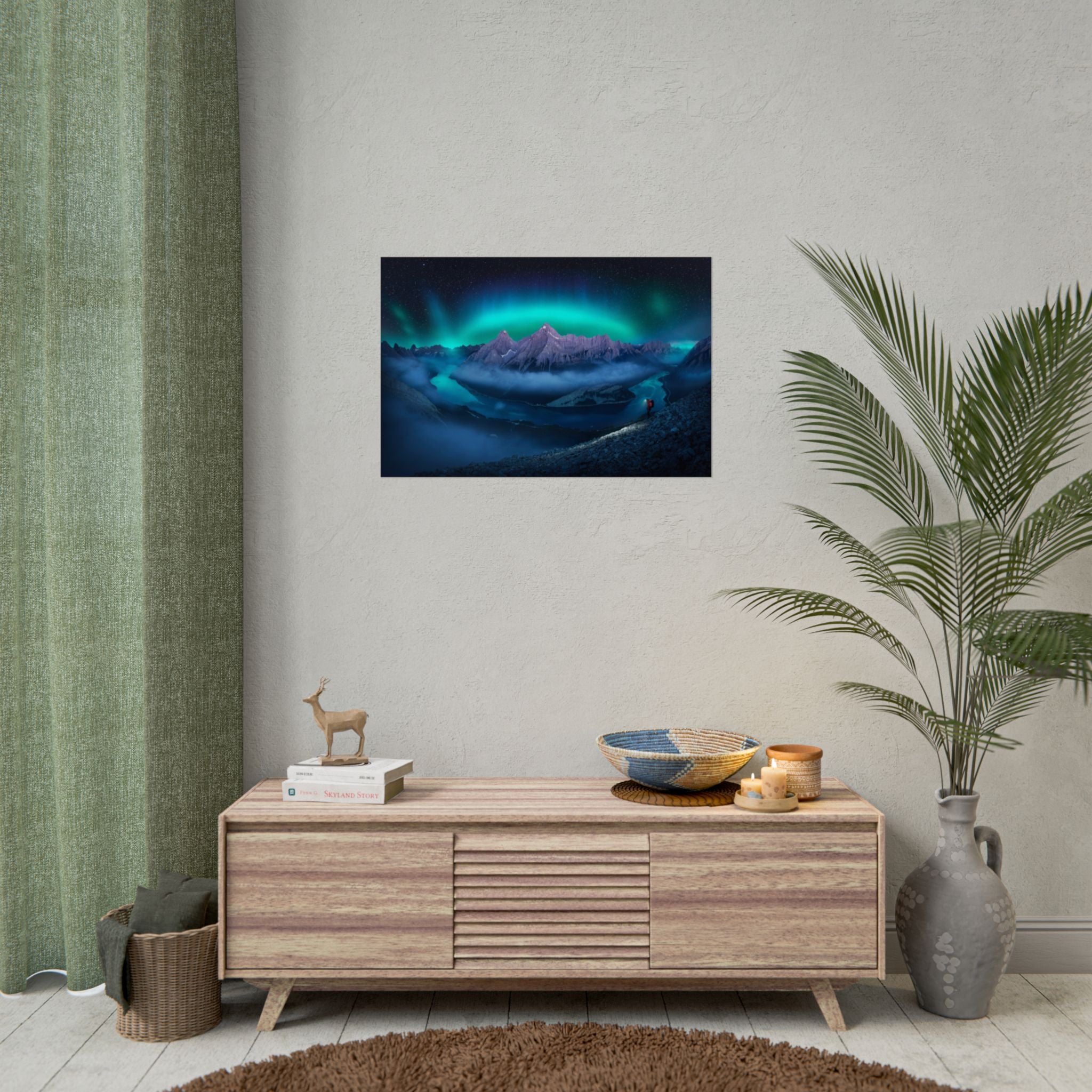 aurora-borealis-poster-wall-art-print-scenery-northern-lights-large-wall-art-home-decor-starry-night-picture-housewarming-gif