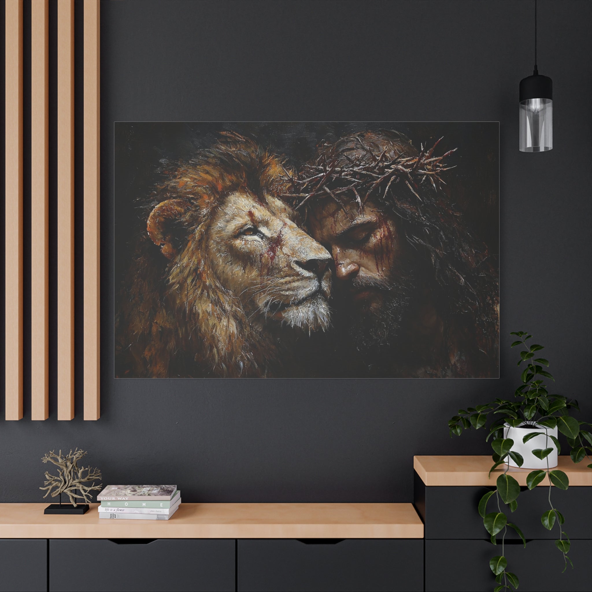 canvas-print-jesus-and-lion-wall-art-christian-home-decor-religious-wall-hanging-inspirational-artwork-gift-for-him-biblical-