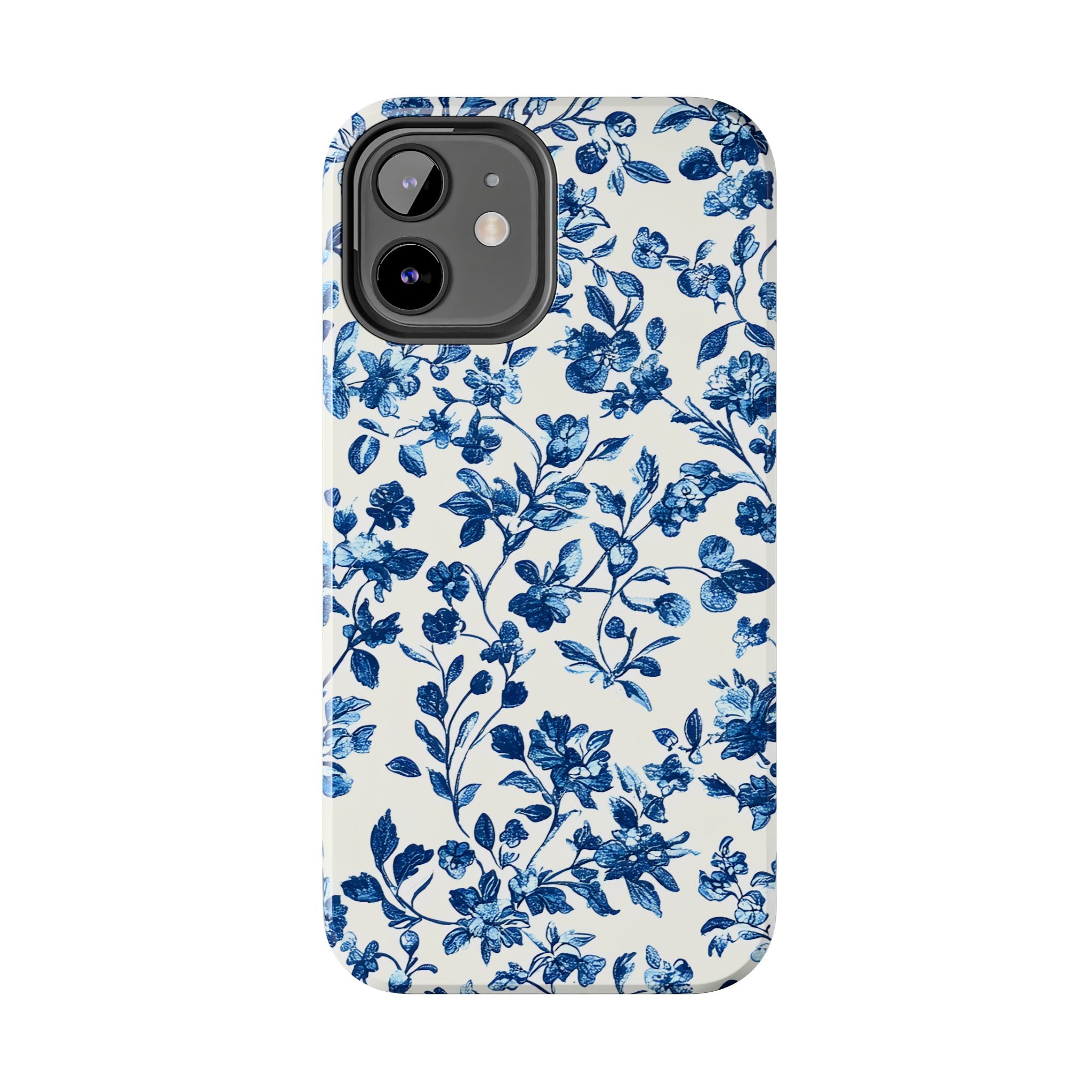 french-toile-floral-tough-phone-case-blue-phone-cover-protective-iphone-case-hard-shell-cellphone-case-vintage-design-phone-c