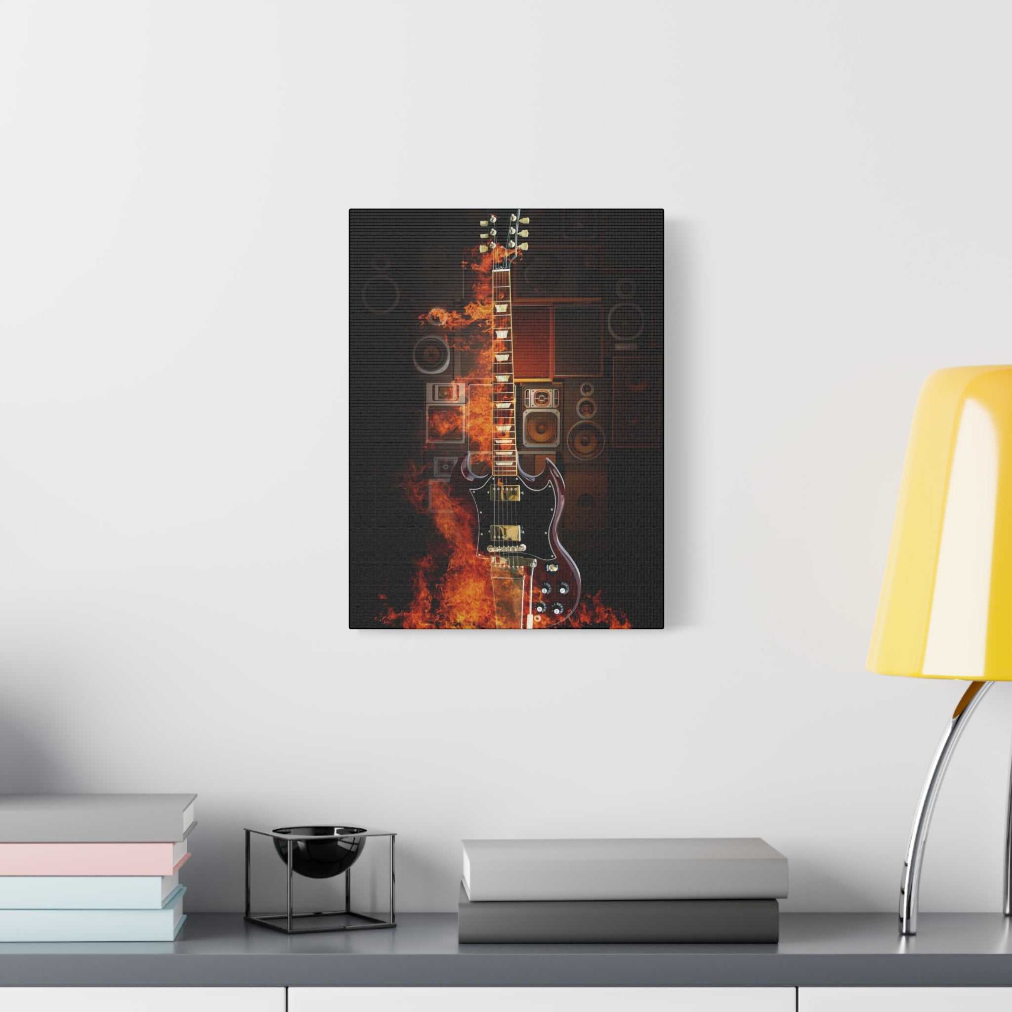 canvas-print-rock-n-roll-guitar-in-fire-home-wall-decor-music-art-gift-matte-stretched-wall-art-musicians-gift-guitarist-deco