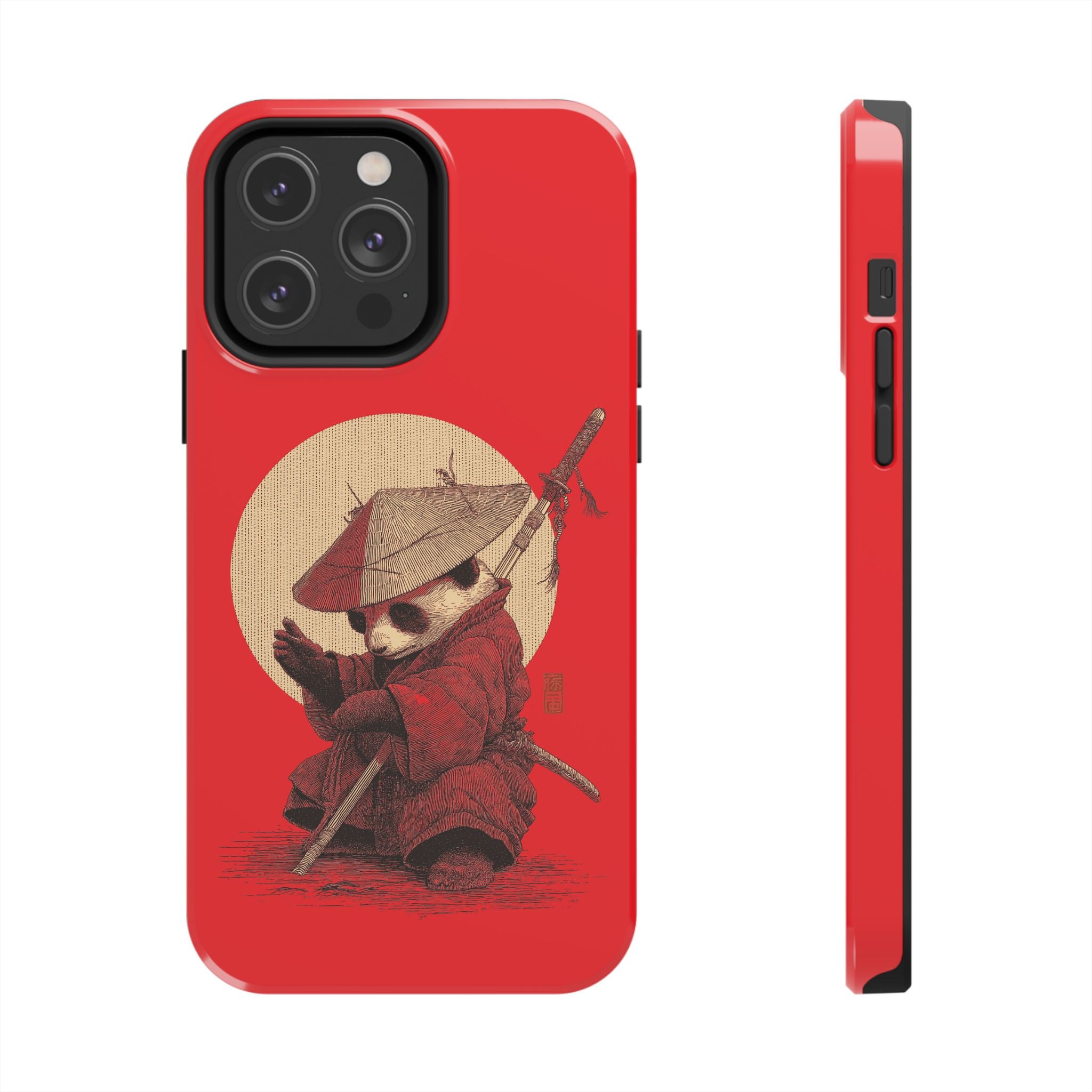 japanese-samurai-panda-iphone-tough-case-kawaii-animal-phone-cover-protective-phone-cover-japandi-art-iphone-case