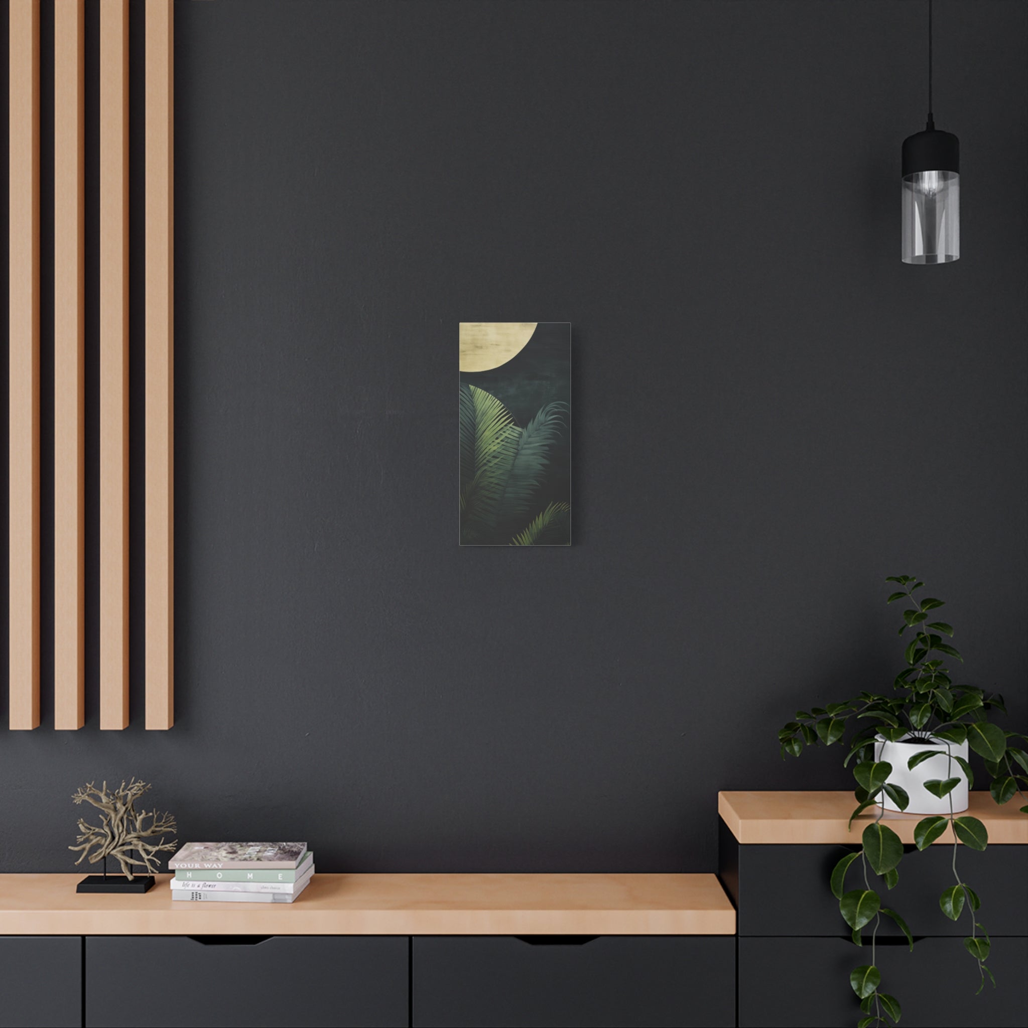 canvas-wall-art-jungle-outdoors-painting-nature-green-decor-nature-wall-art-stretched-matte-canvas-print-housewarming-gift