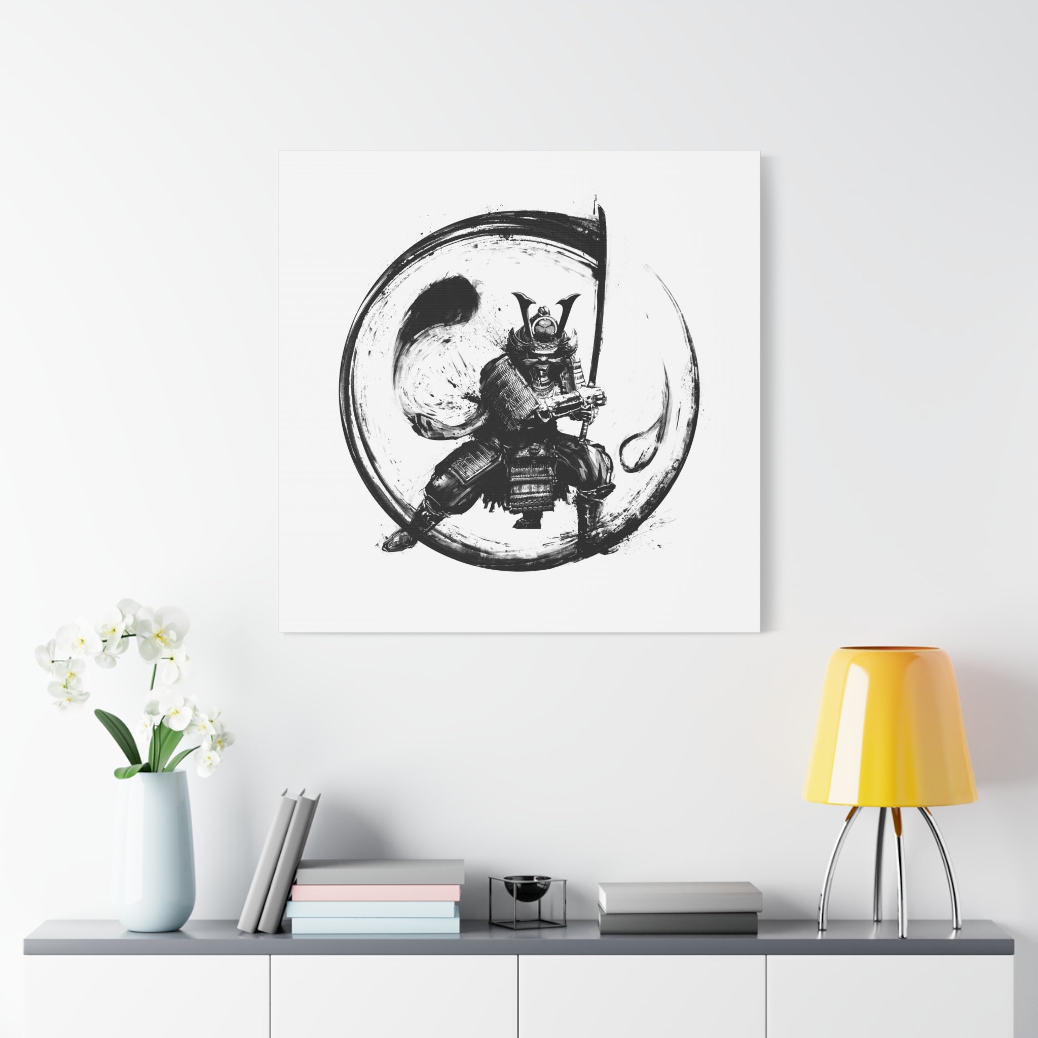 canvas-wall-art-japanese-samurai-ying-yang-katana-oni-mask-black-and-white-home-decor-zen-wall-hanging-asian-art-samurai-swor