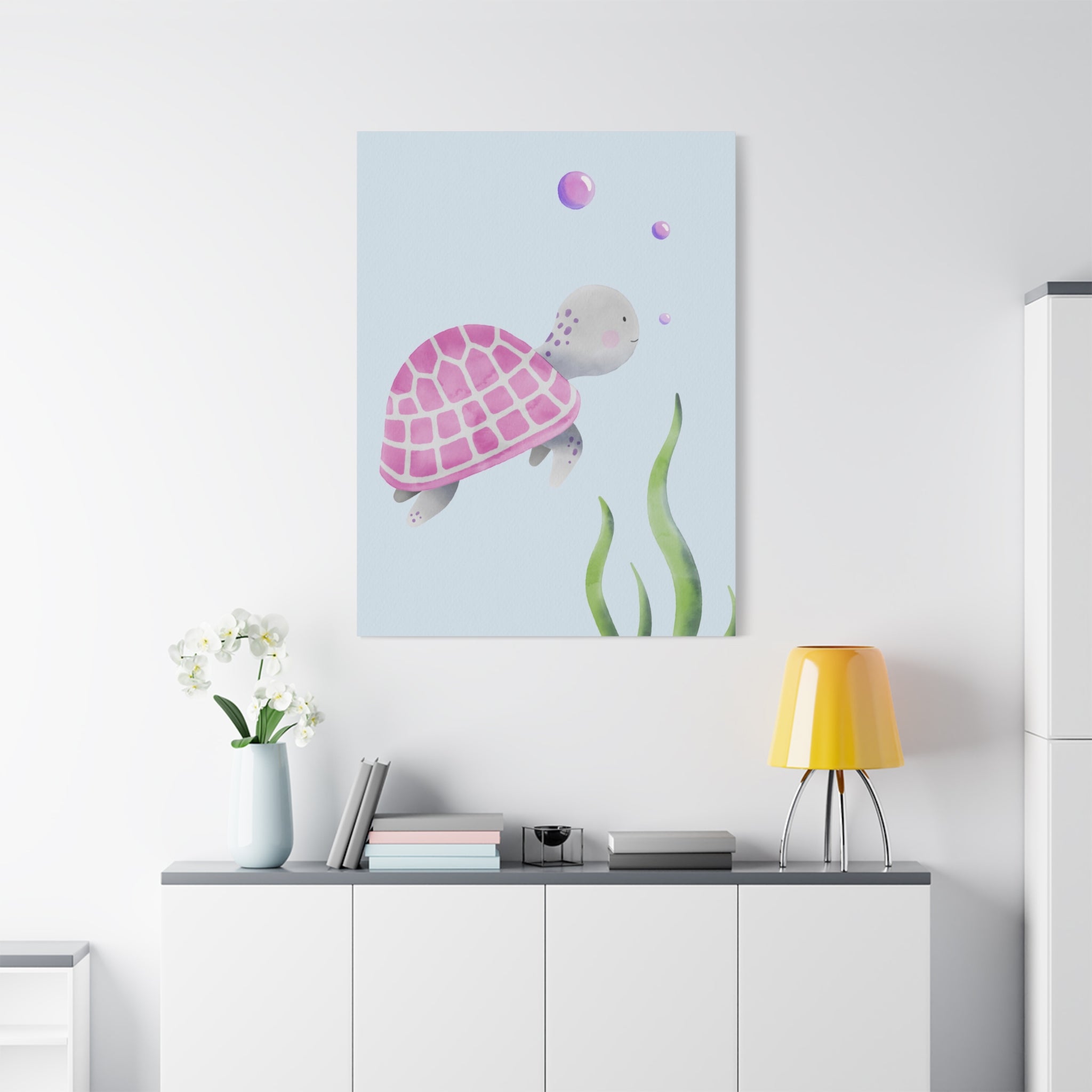 canvas-wall-art-cute-sea-turtle-nursery-decor-baby-sea-turtle-print-nursery-art-cute-sea-turtle-decoration-baby-nursery-cute-