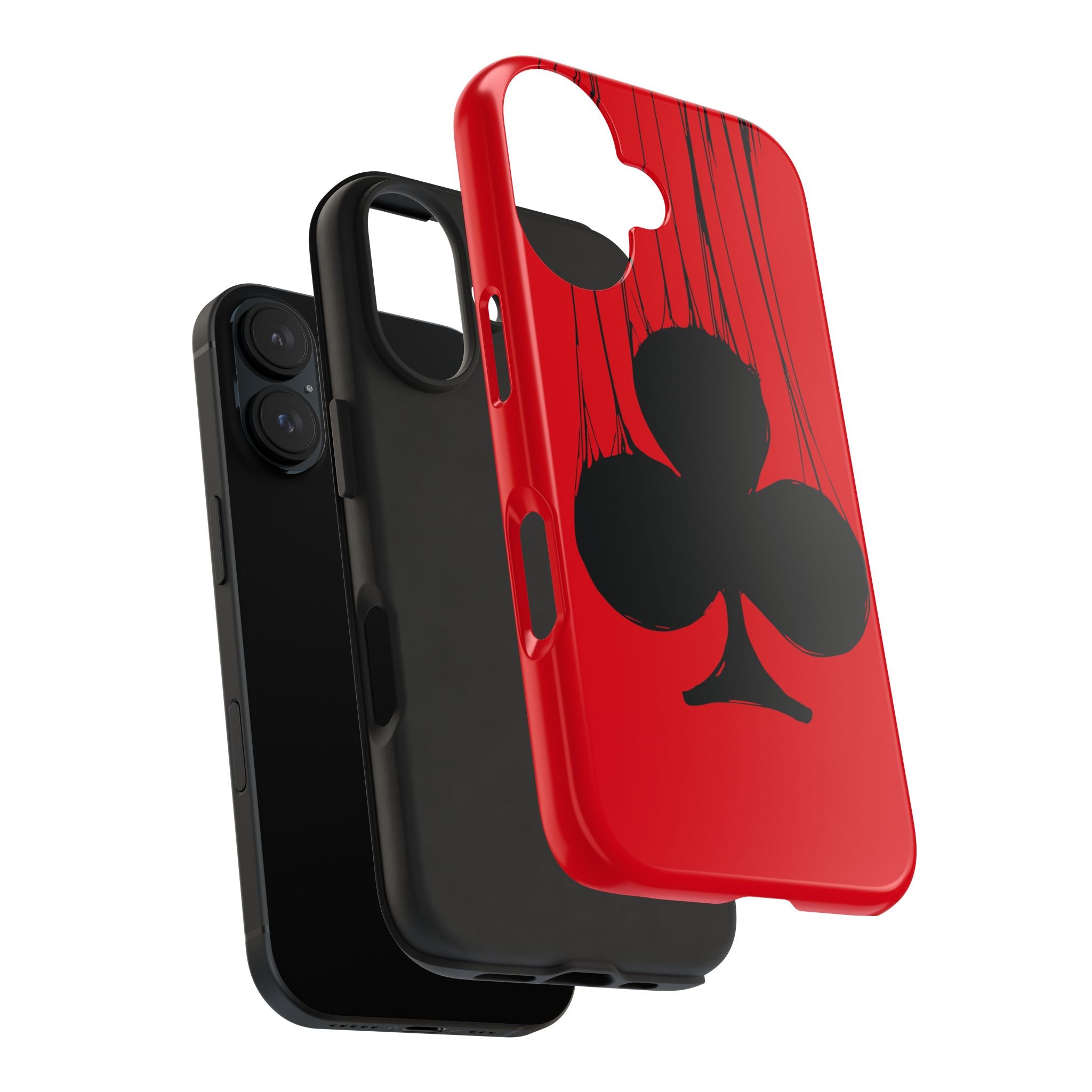 clubs-playing-cards-iphone-tough-case-protective-iphone-cover-card-game-lover-gift-gambling-theme-iphone-case-durable-card-su